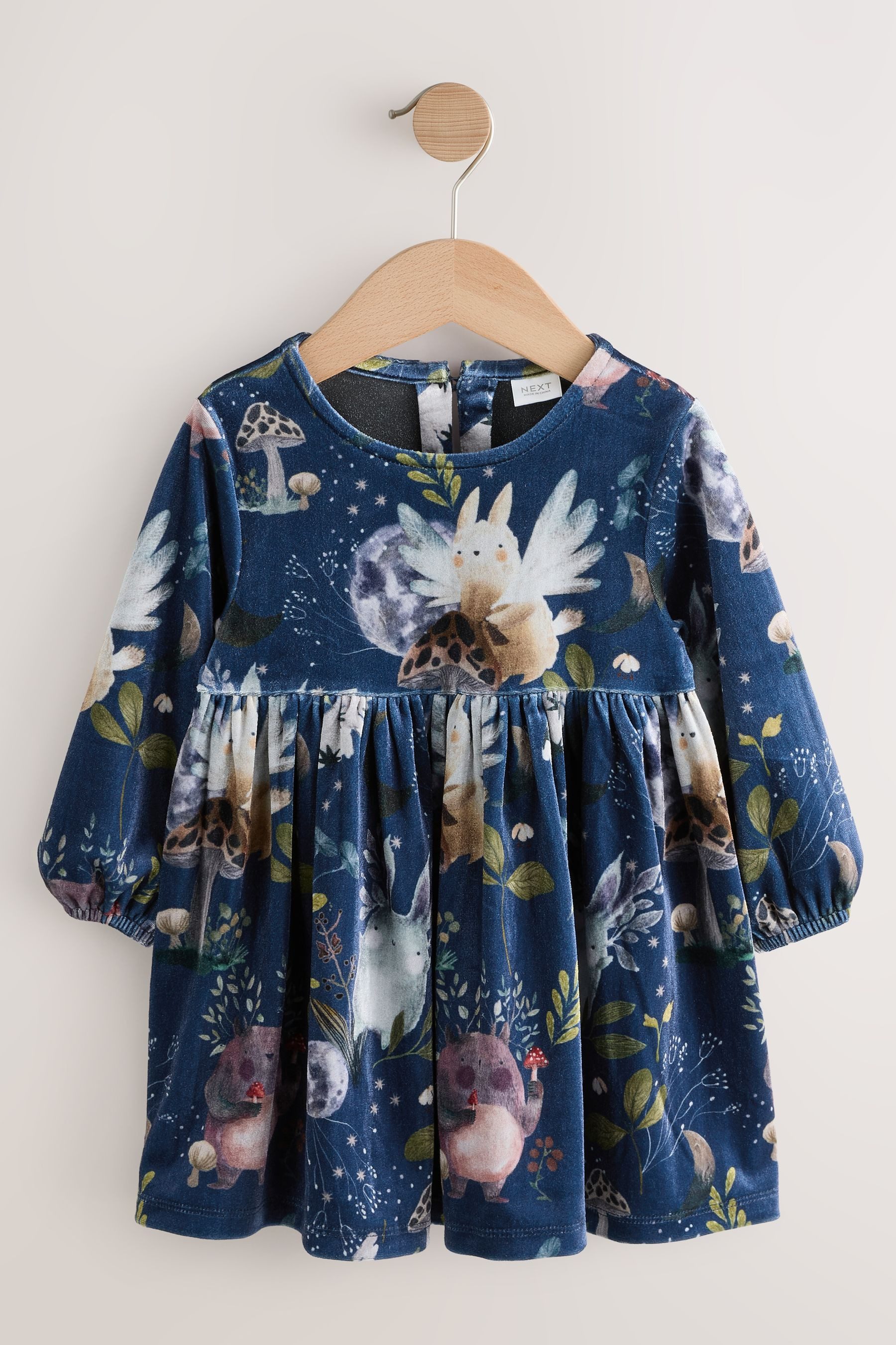 Next Samtkleid Samtkleid mit Print (1-tlg)