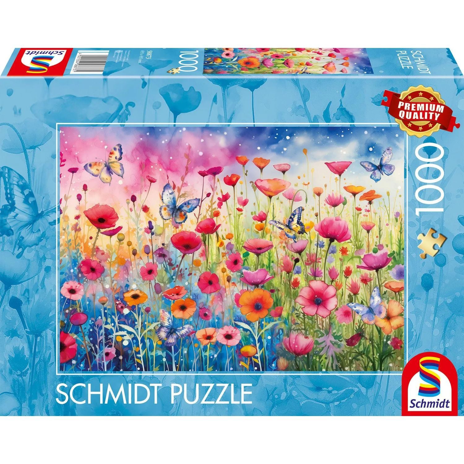 Schmidt Spiele Puzzle Mohnblumenwiese, 1000 Puzzleteile