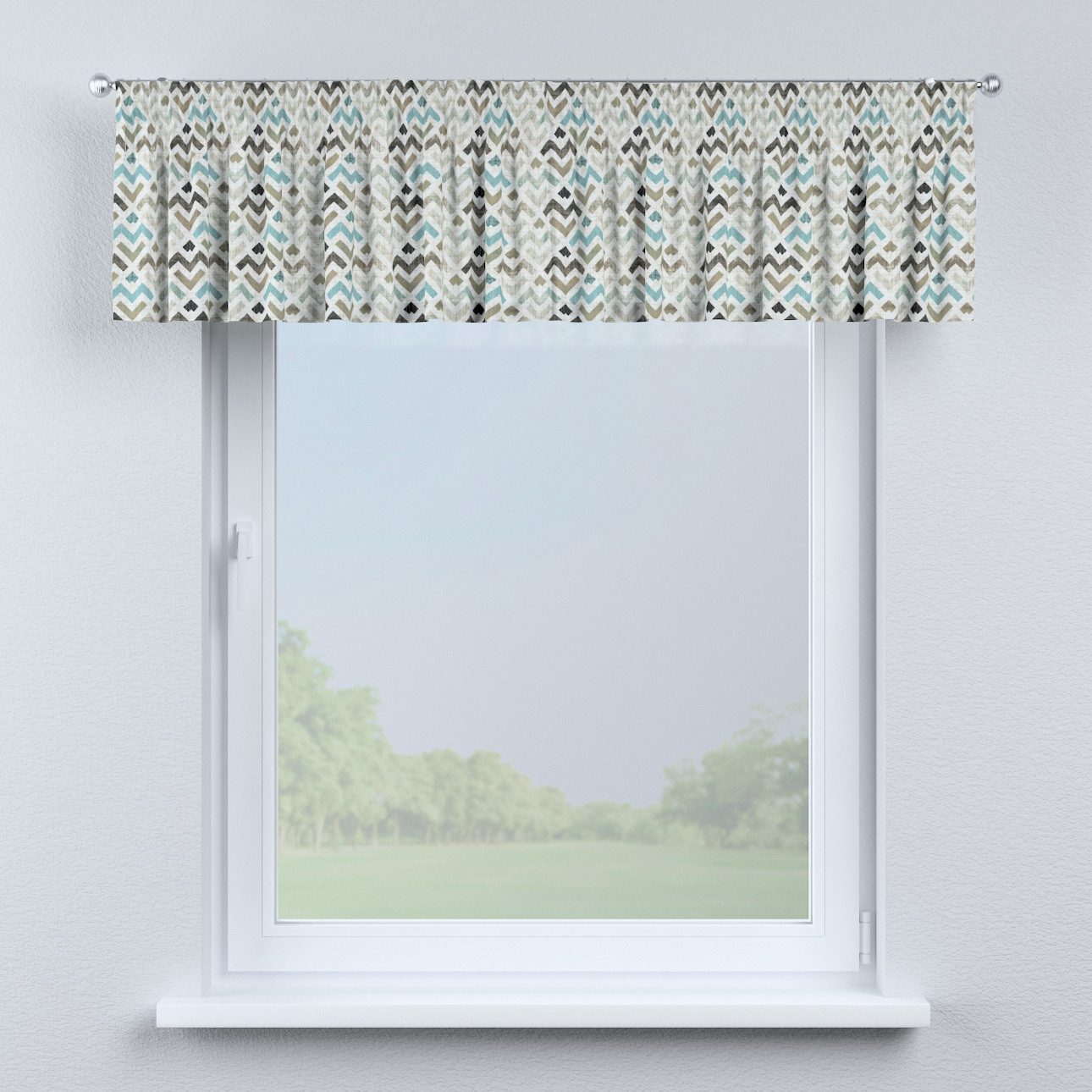 Dekoria Vorhang mit Kräuselband 130 x 40 cm, Modern