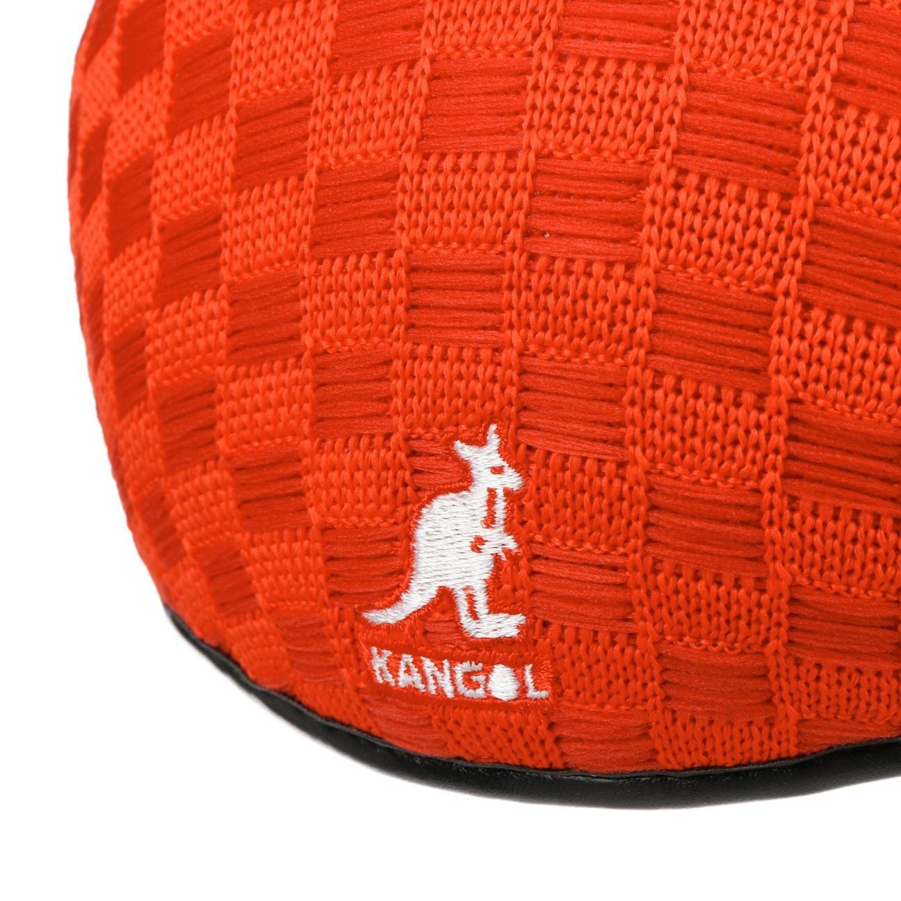 (1-St) orange Schirmmütze mit Flat Schirm Kangol Cap