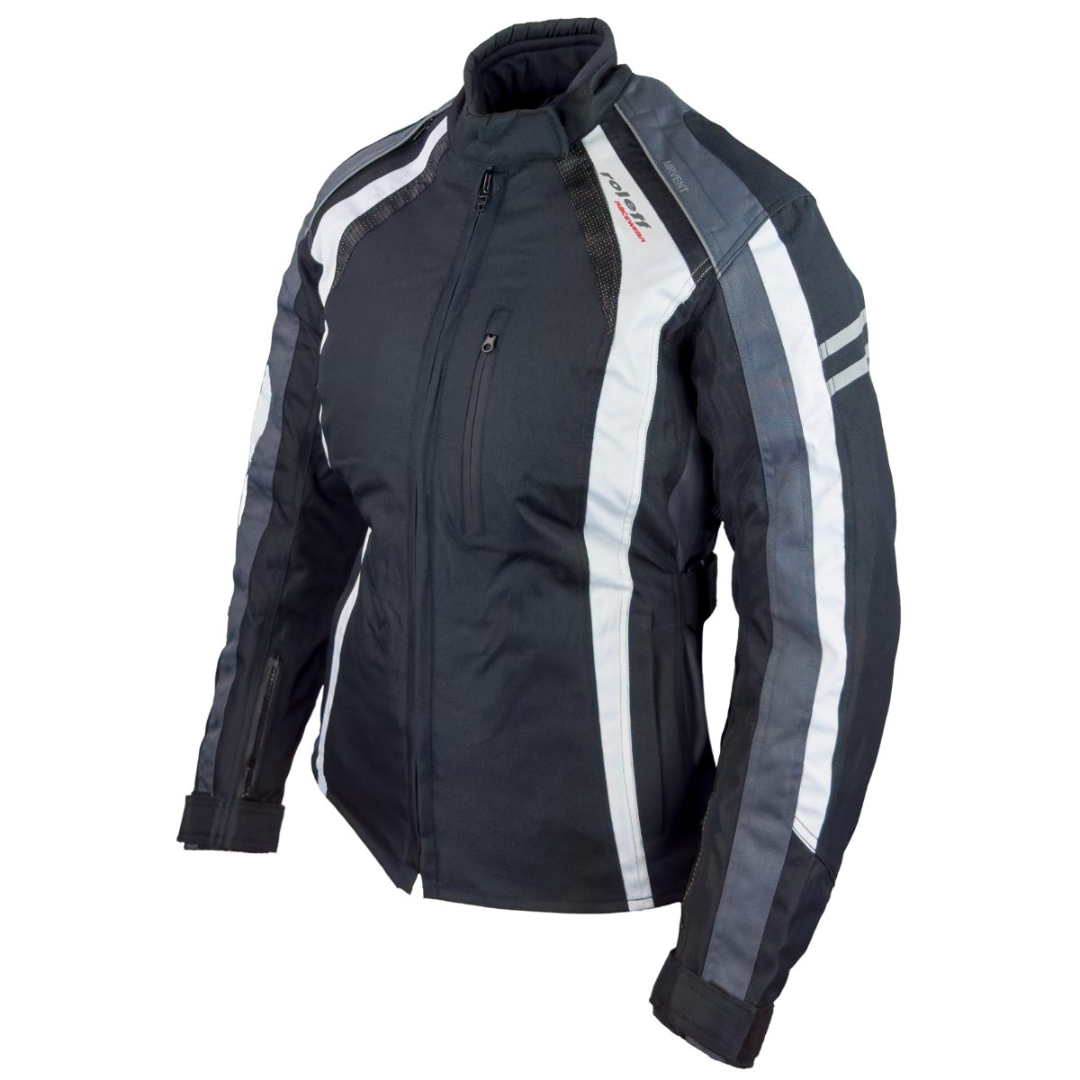roleff Motorradjacke DAMEN RO980 schwarz-weiß-grau, atmungsaktiv, günstig online kaufen