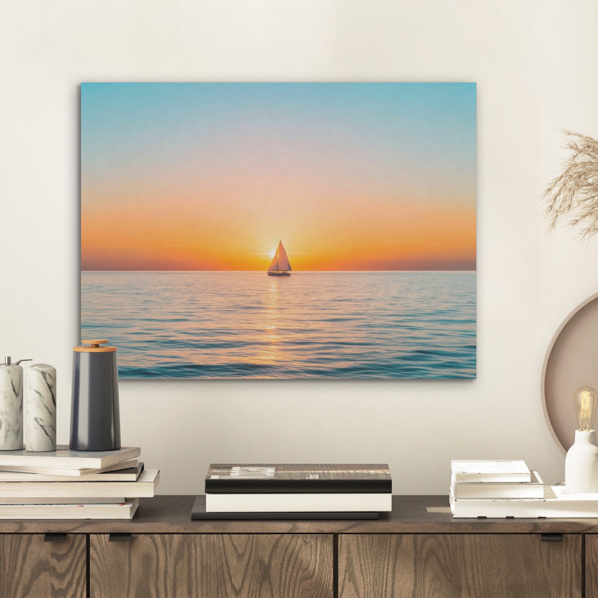 MuchoWow Gemälde Meer - Segelboot - günstig online kaufen