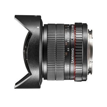 Samyang MF 8mm F3,5 Fisheye II APS-C Nikon F AE Fisheyeobjektiv