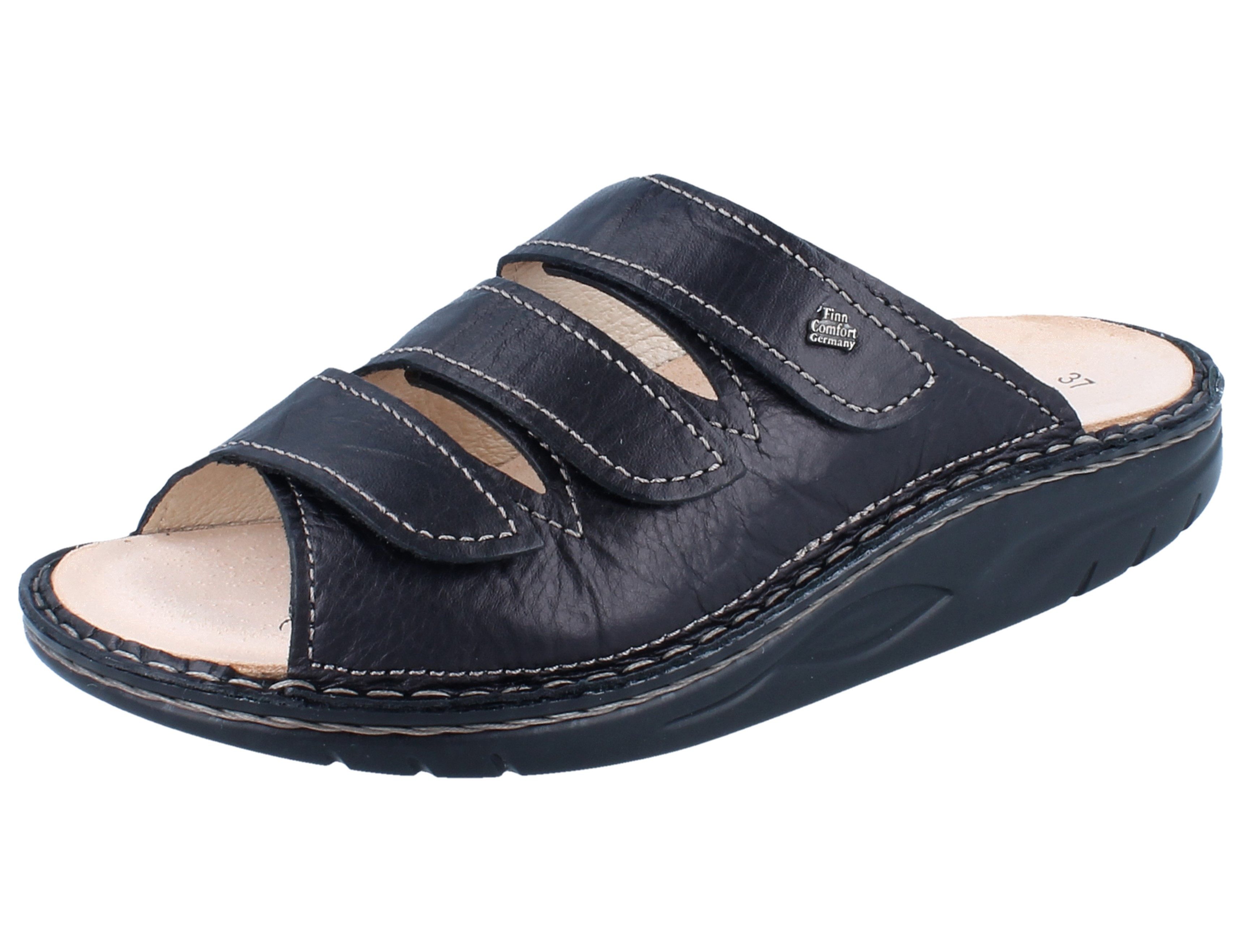 Finn Comfort FINN COMFORT FINNAMIC Andros Damen Herren Pantolette schwarz Pantolette Wechselfußbett
