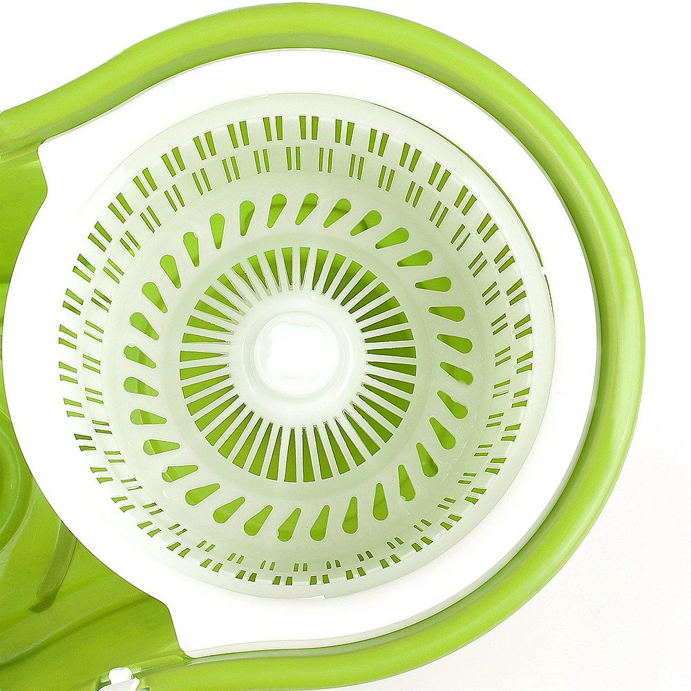 JEOBEST Wischmopp Wischmopp Komplett Set mit Eimer, 2 Mikrofaser-Moppkopf, 360° Kardangelenk, längenverstellbar (80-110cm)