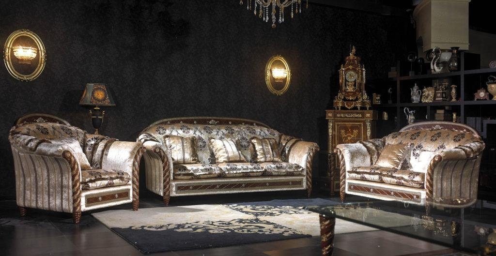 Top-Designer JVmoebel Sessel, Antik Stil Barock Neu Couche Luxus Rokoko Polster Edle Sofa 1 Sitzer