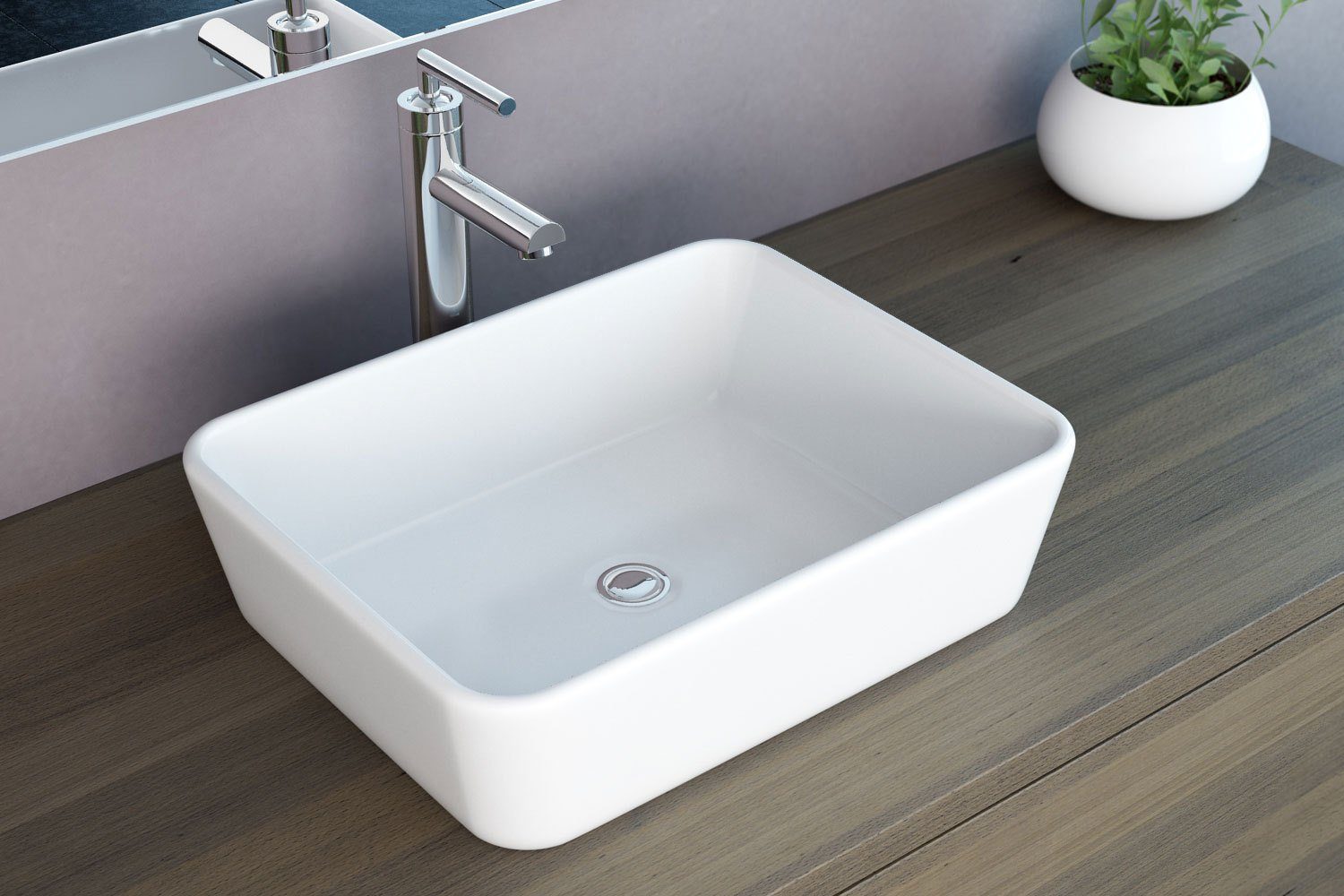 NEG Aufsatzwaschbecken NEG Aufsatz-Waschbecken Uno32A (eckig) (32A)