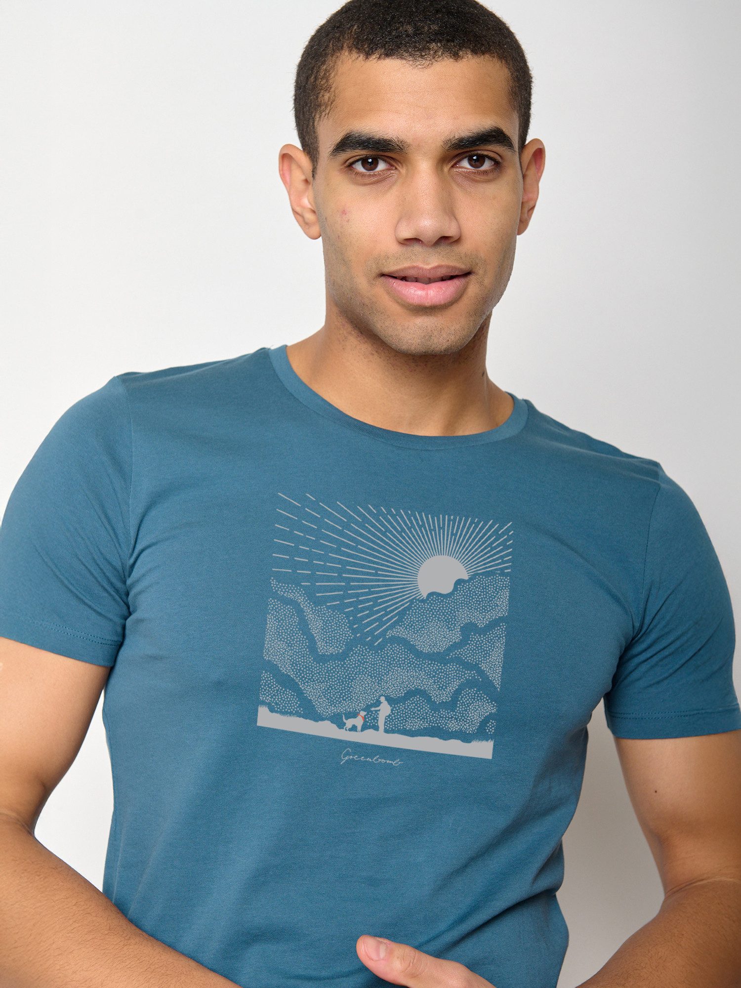 GreenBomb T-Shirt Guide Nature Friends Motiv Natur (1-tlg., 1) Rundhalsauss günstig online kaufen