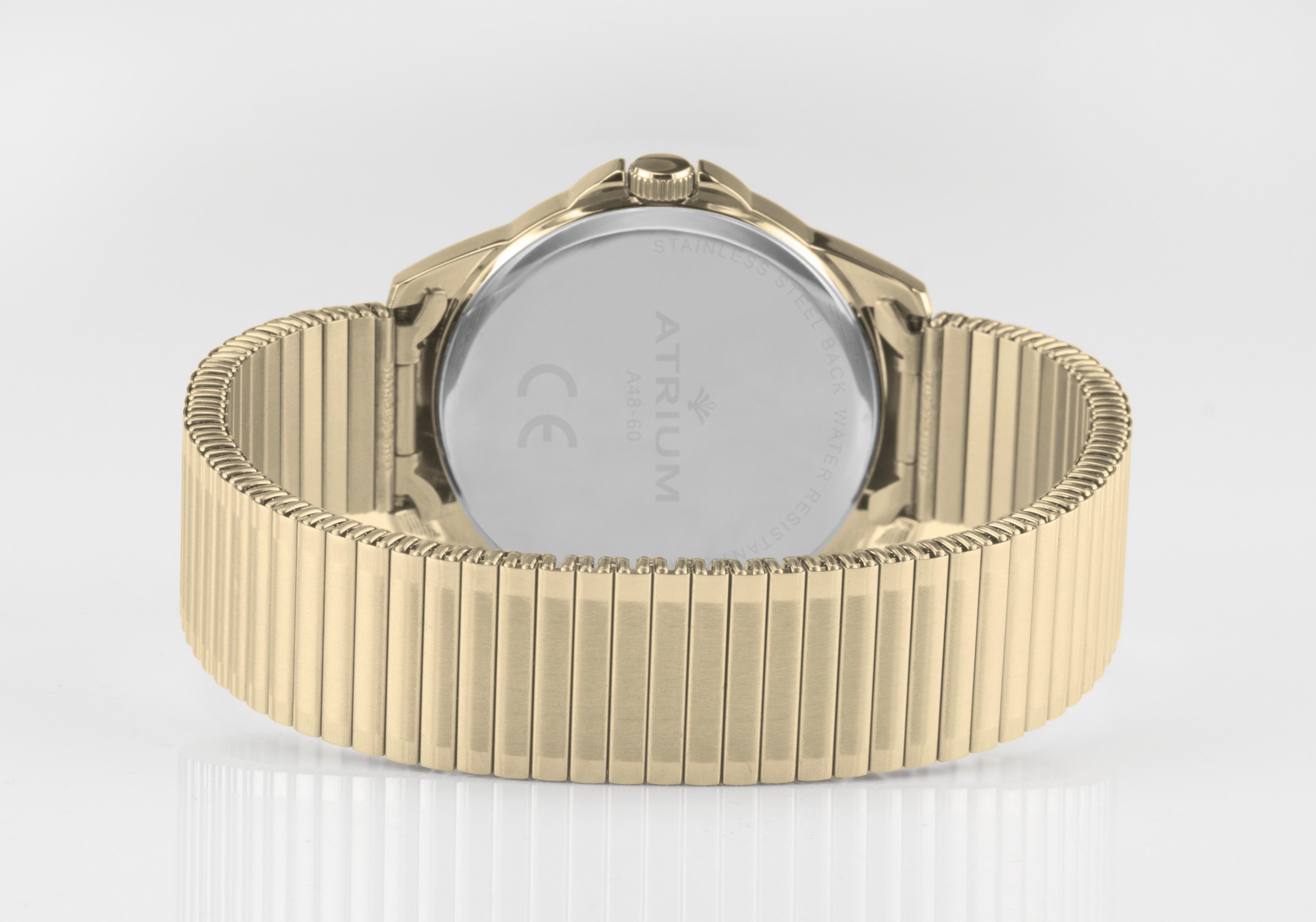 Atrium Quarzuhr A48-60 Herren Armbanduhr Zugband Stahl, analog klassisch schlicht modern deutlich Geschenk Ø 38 mm