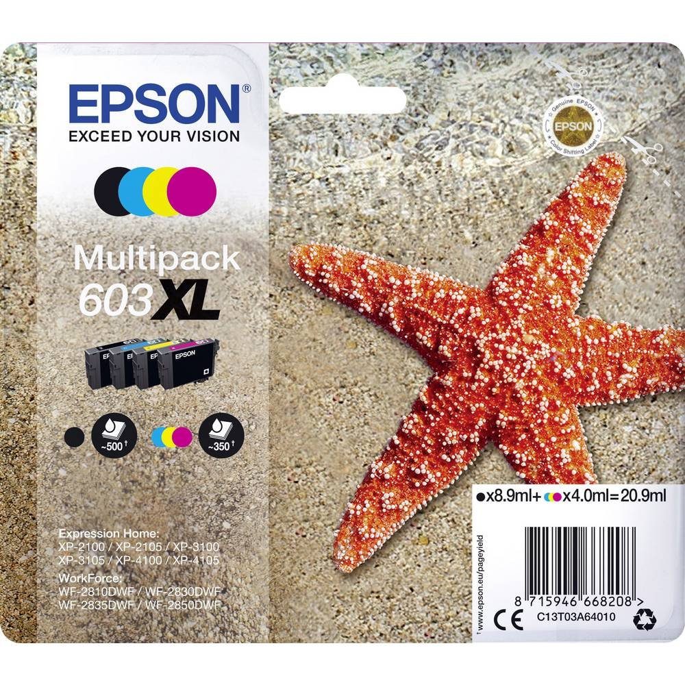 Epson Original Epson 603XL Multipack (C13T03A64010) Tintenpatrone