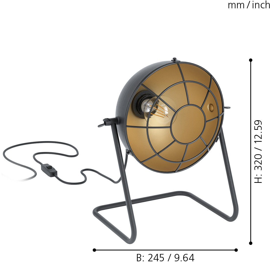EGLO Tischleuchte TREBURLEY, ohne Leuchtmittel günstig online kaufen