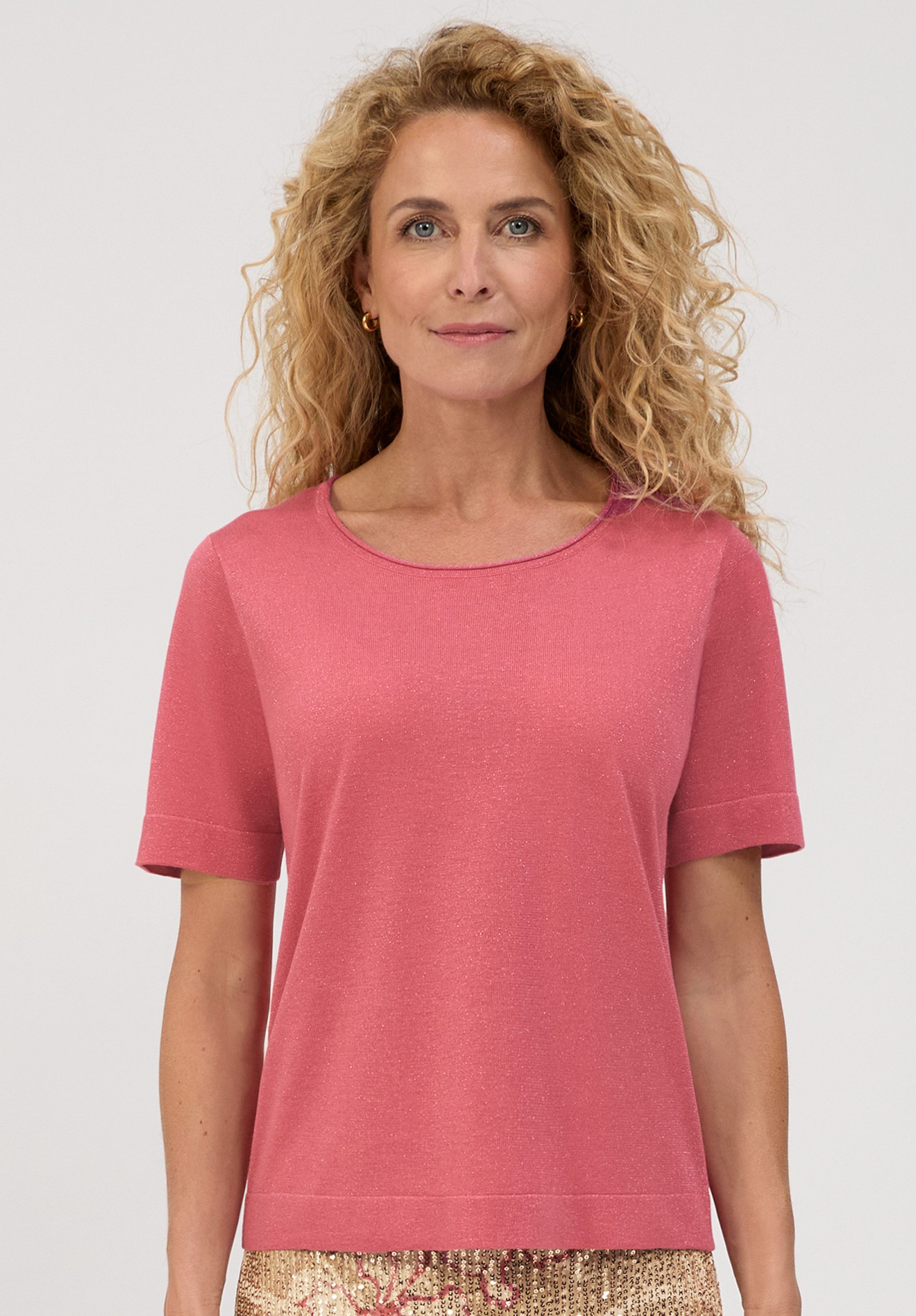 bianca Strickpullover RABEA in dezent schimmernden Feinstrick