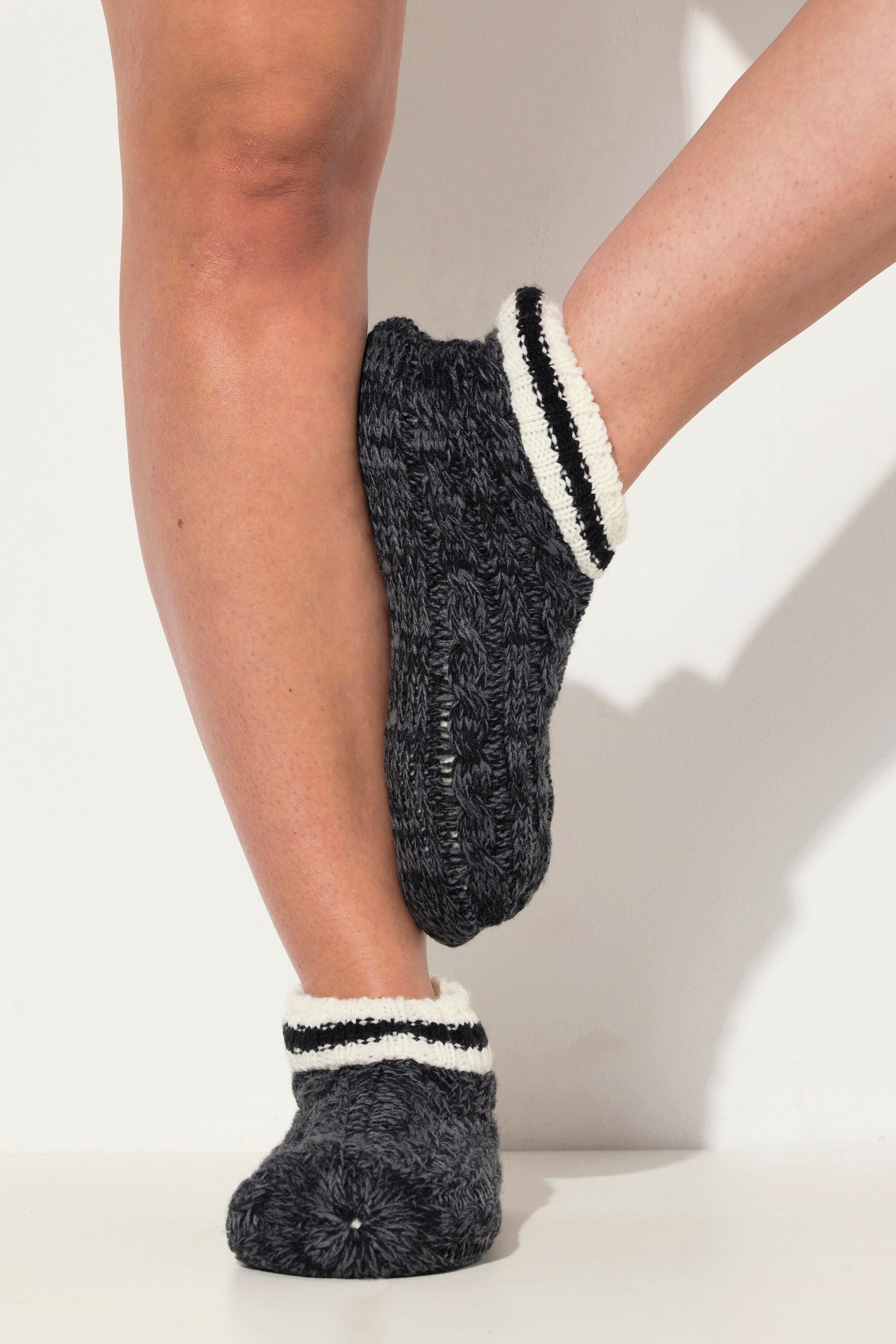 Kuschelsocken Haussocken Plüschfutter Stoppersohle