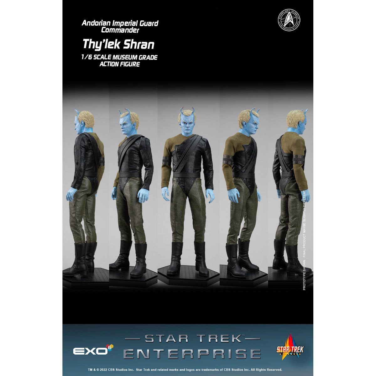 EXO-6 Actionfigur Star Trek Enterprise Andorian Imperial Guard Commander Thy'lek Shran 1