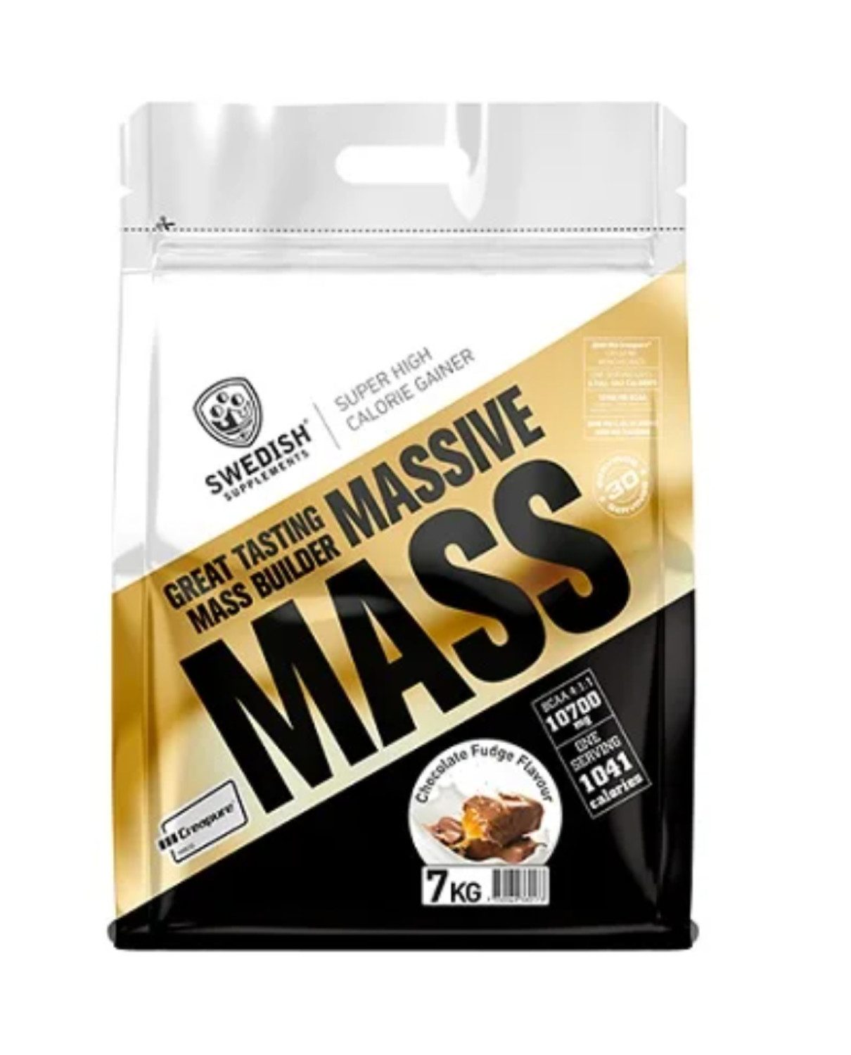 Swedish supplements Swedish Supplements Massive Mass 7kg Kreatin Molkenprotein Aminosäuren Pulver, 1 er Einzelprodukt à 7000 g, Enthält Creapure® Kreatin