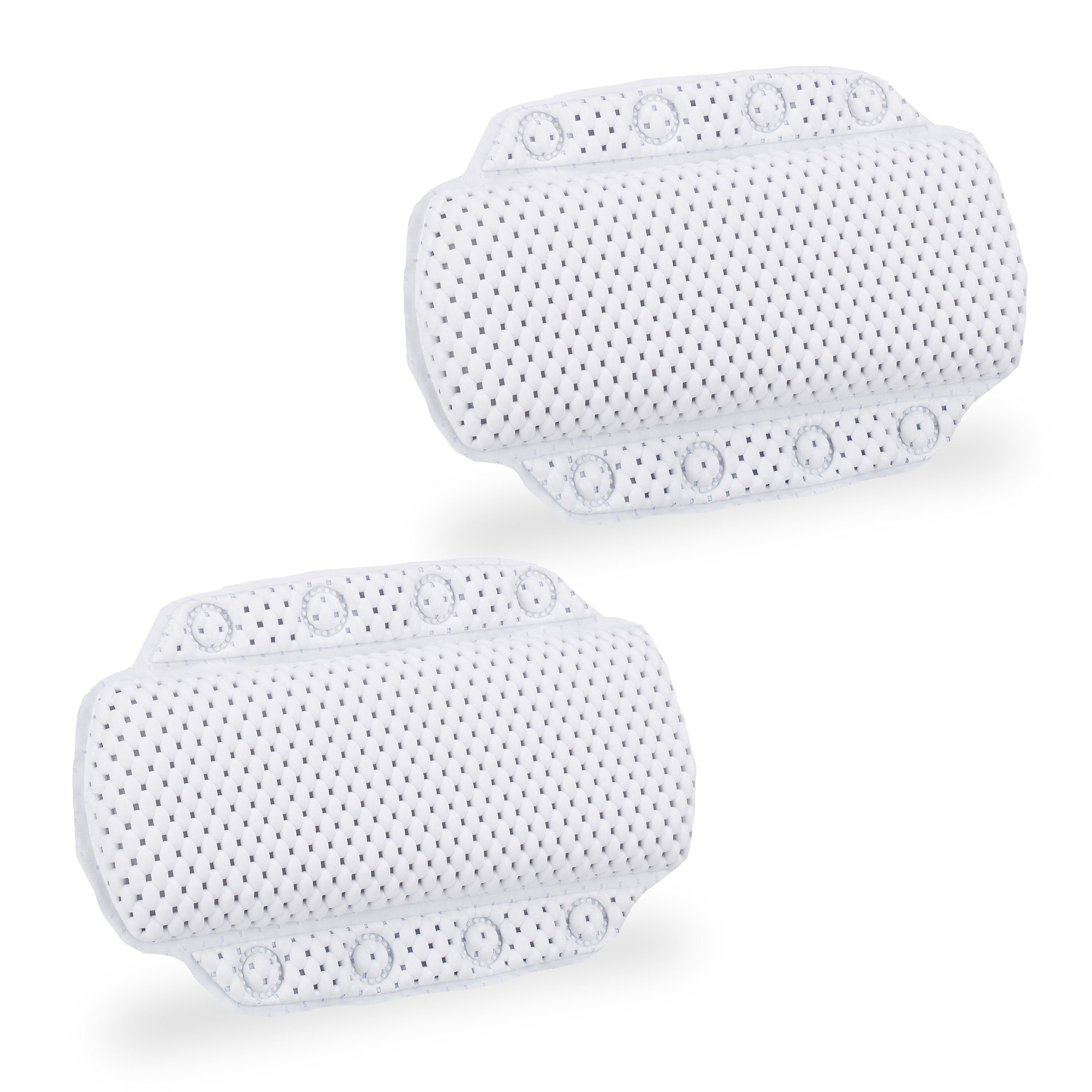 relaxdays Nackenstützkissen 2x Badewannenkissen mit Saugnäpfen günstig online kaufen
