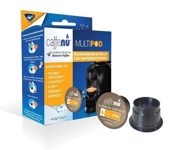 Cilio Kaffeebereiter Reinigungskapseln Multipod für Tchibo Cafissimo Caffitaly K-FEE Reiniger Entkalker