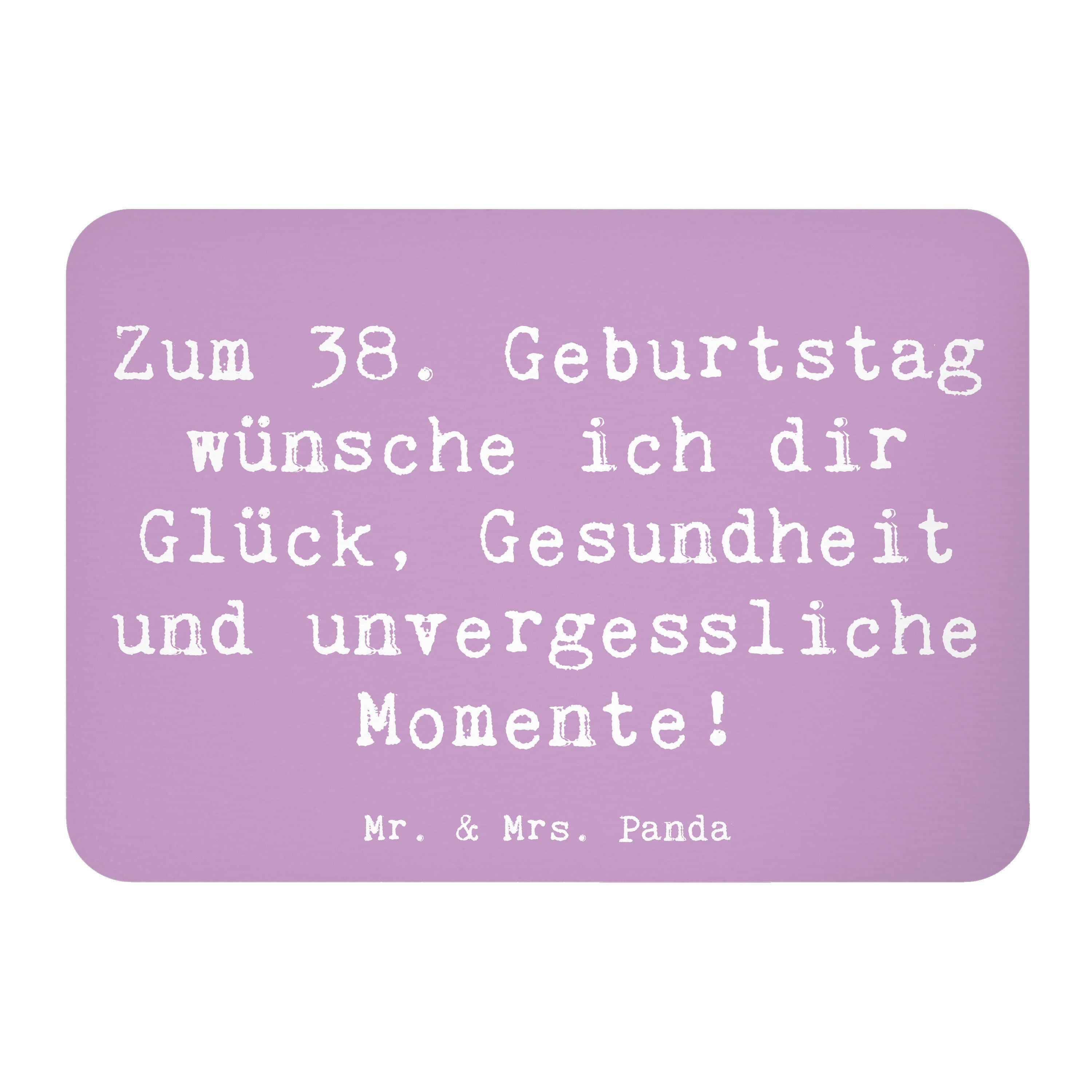Magnet Spruch 38. Geburtstag - Lavendeltraum - Geschenk, Zuneigung, Erinneru