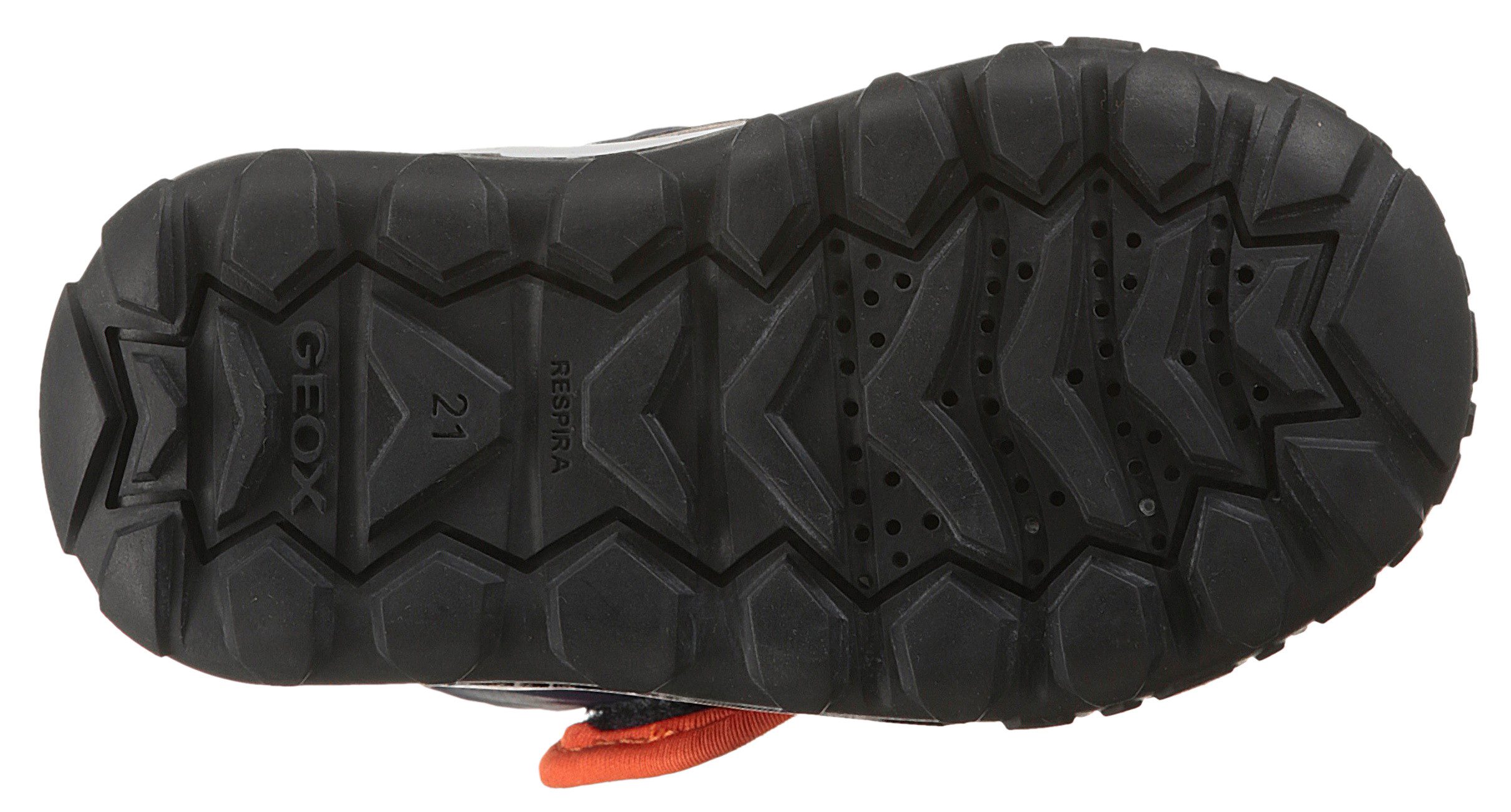 Geox B TREKKYUP BOY B ABX Winterstiefel Snowboots, Klettschuh mit Warmfutter, Größenschablone zum Download