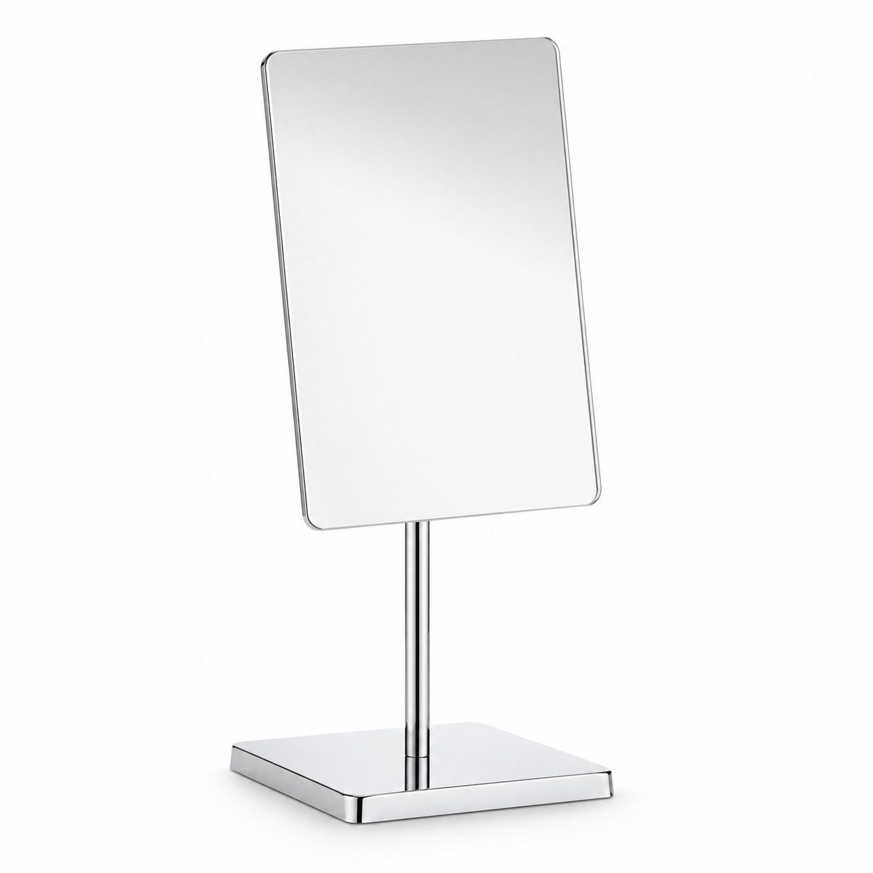 Testrut Standspiegel Standspiegel rechteckig, verchromt, neigbar, 37,5 cm