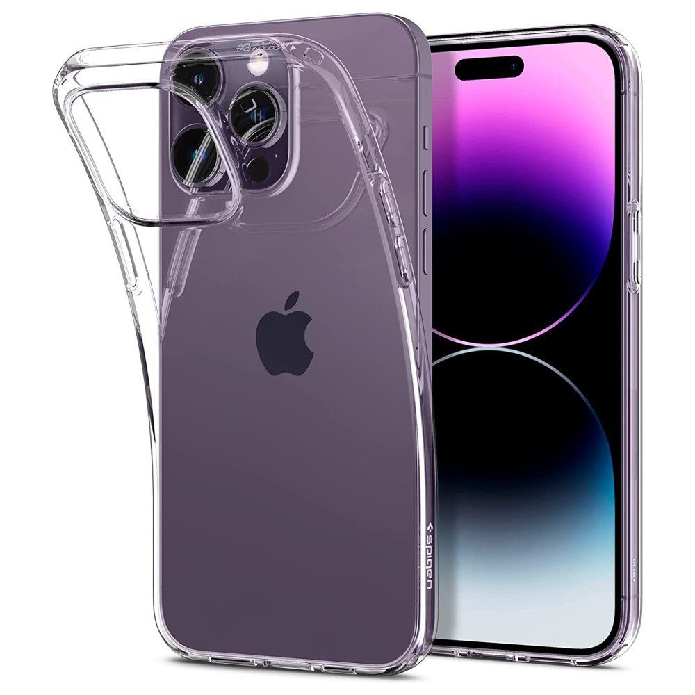 CoverKingz Handyhülle Hülle für Apple iPhone 15 Pro Max Handyhülle Silikon Cover Bumper 17,0 cm (6,7 Zoll), Schutzhülle Silikonhülle Backcover slim Softcase durchsichtig