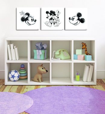 Disney Mehrteilige Bilder Mickey & Minnie, (Set, 3 St)