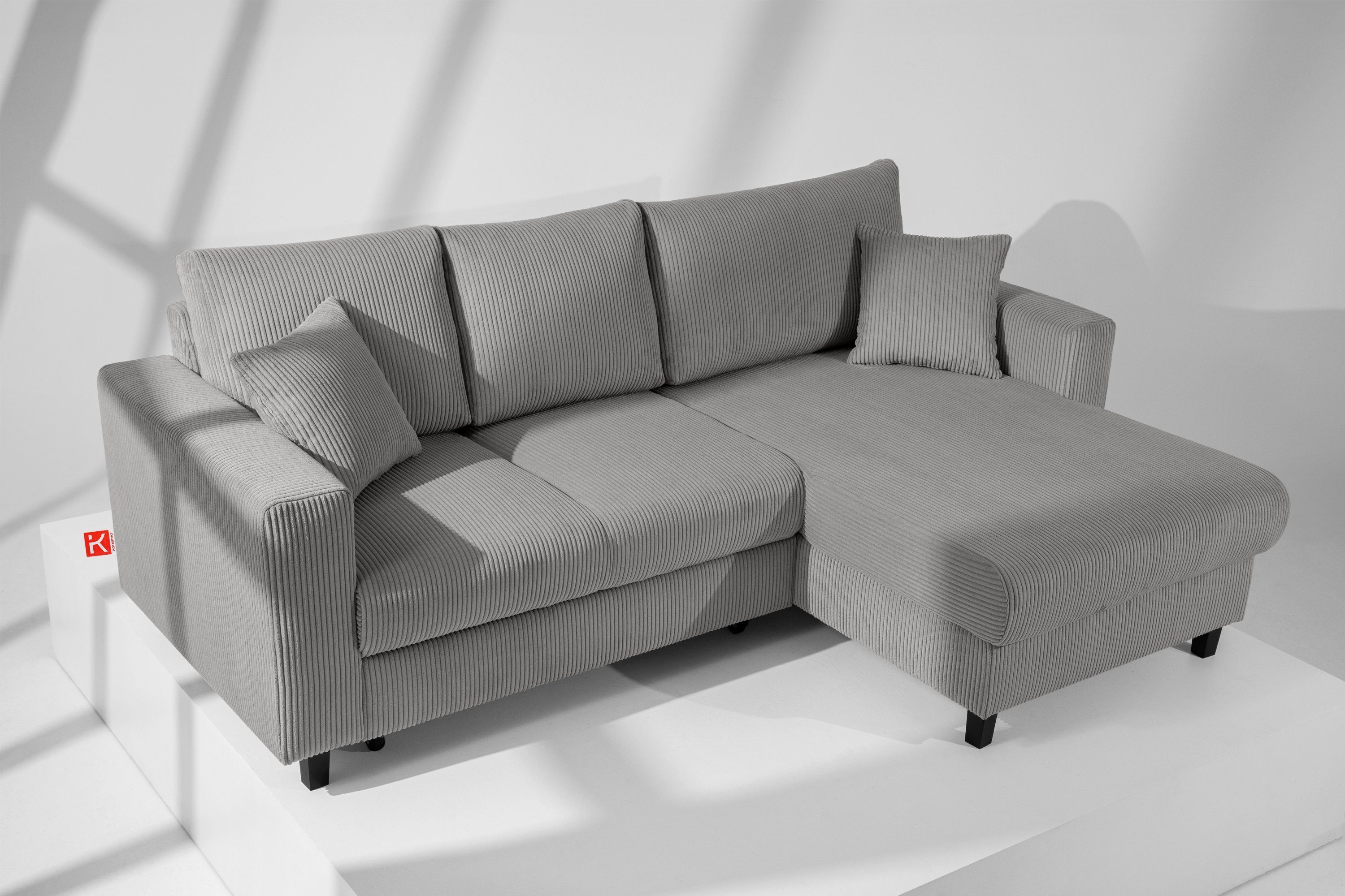 KONSIMO® Ecksofa Rechts Ecksofa EGRET, mit günstig online kaufen