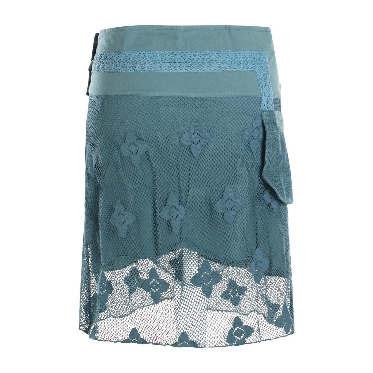 Vishes Wickelrock Mini Lagen Wickelrock Spitzenrock günstig online kaufen