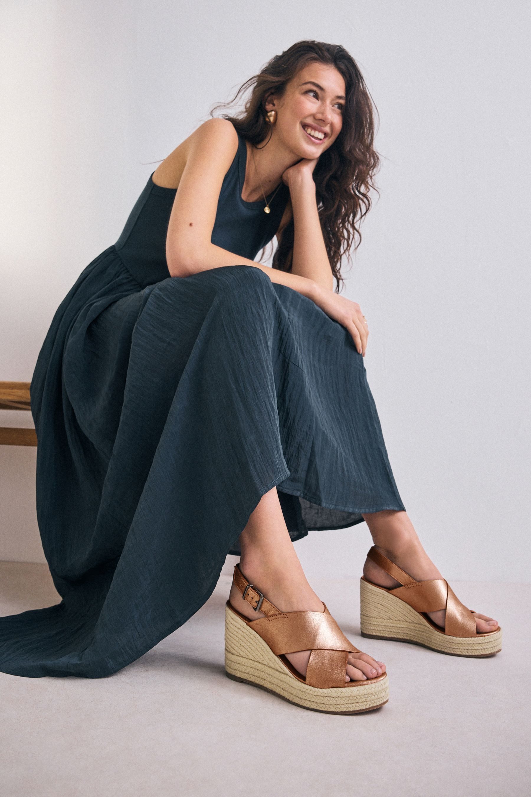 Next Forever Comfort® Plateau-Slingbacks mit Keilabsatz Keilpumps (1-tlg)