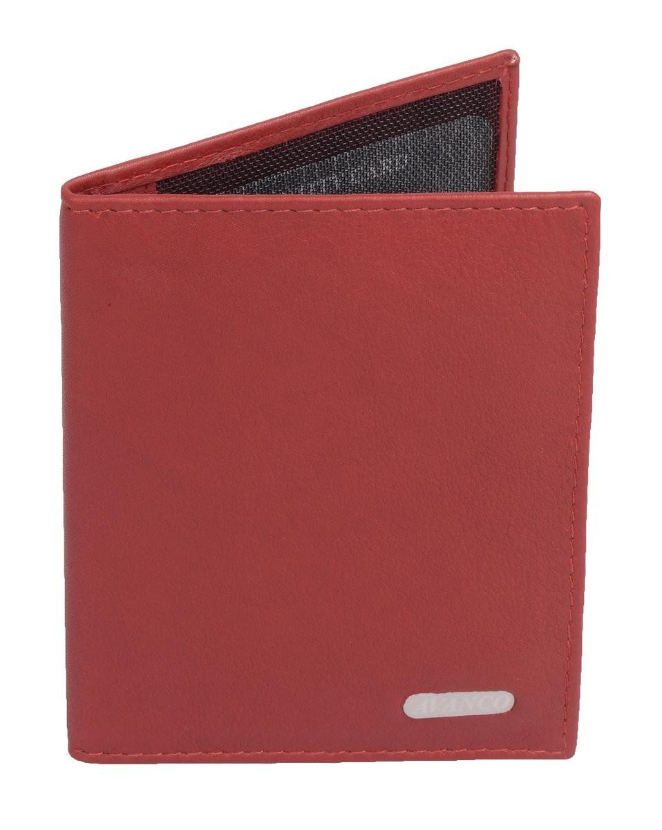 Kartenetui Leder Ausweishülle rot – Wortmann Avance mit RFID-Schutz