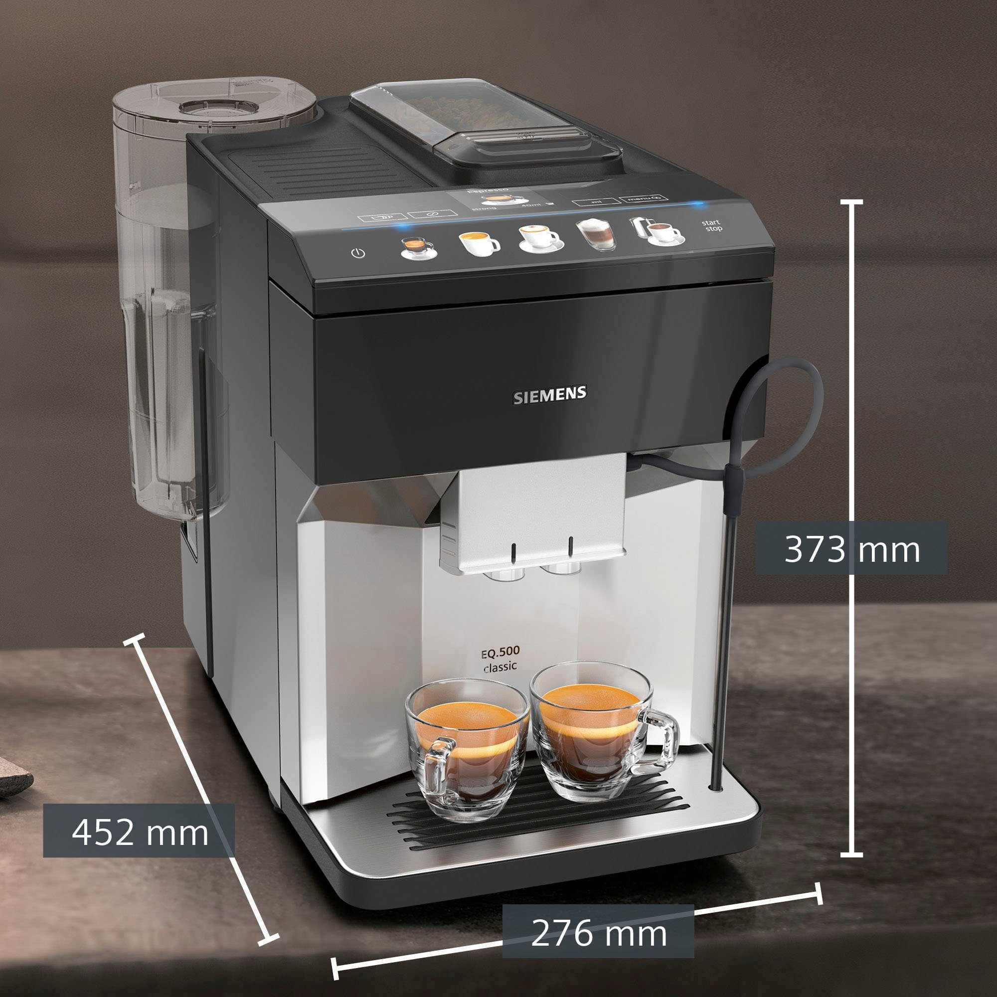 SIEMENS Kaffeevollautomat EQ.500 classic, TP505D01