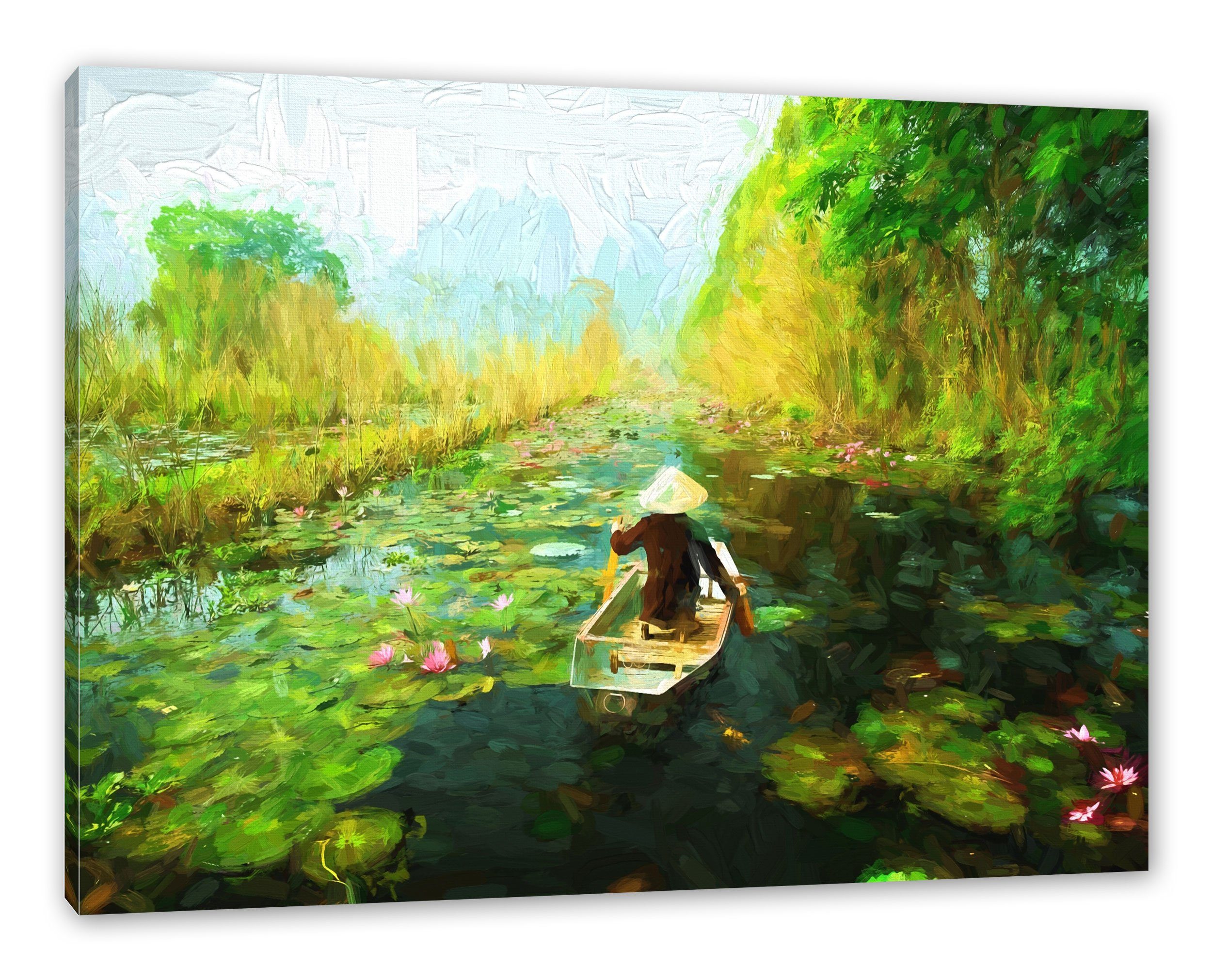 Pixxprint Leinwandbild Yen-Stream Vietnam, Yen-Stream Vietnam günstig online kaufen