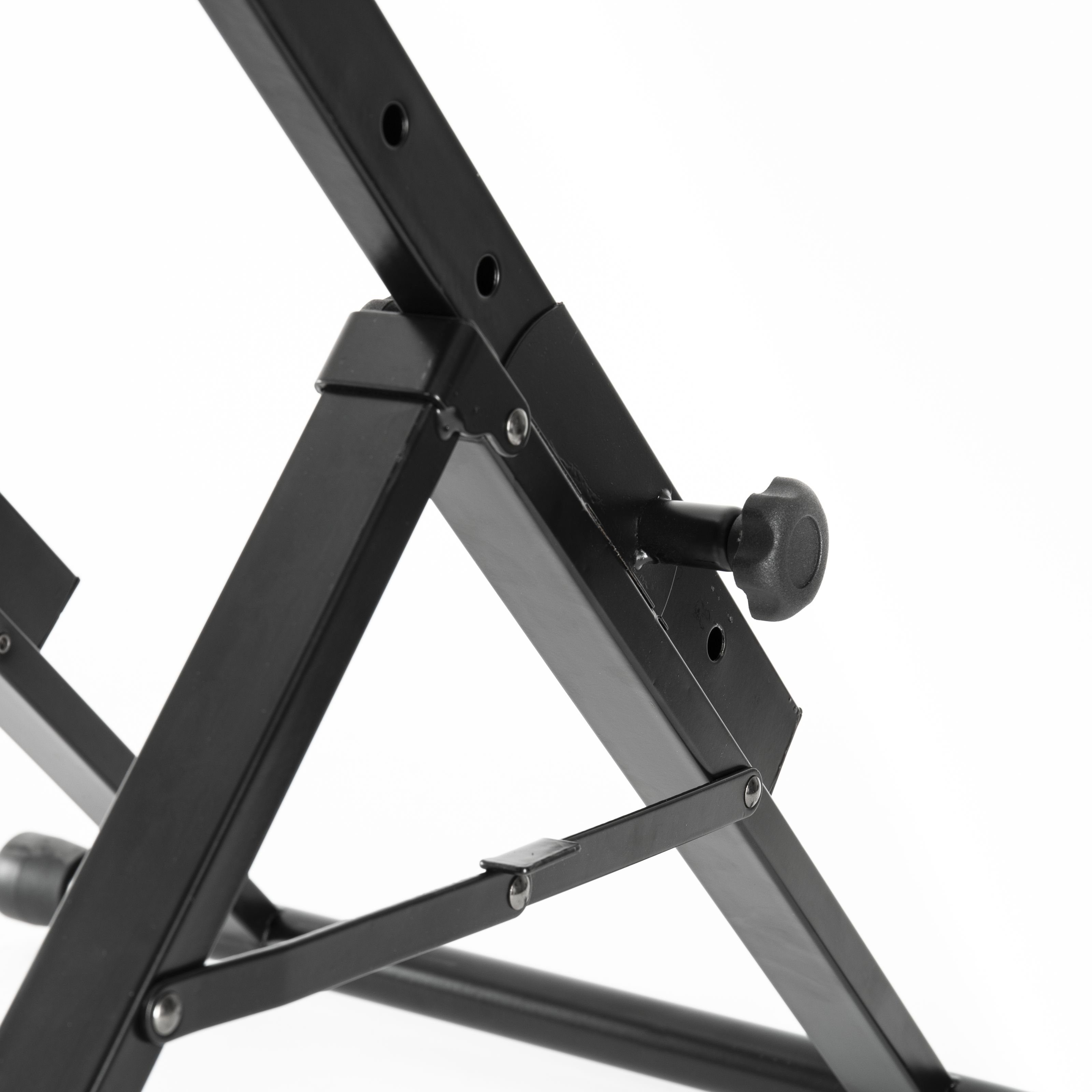 MUSIC STORE Gitarrenständer, (Combo Stand Basic Stabiler Gitarrenständer Verstärkerständer Höhenverstellbar 5-Stufen Klappmechanismus Gummifüße Schwarz Sound Raumklang Optimierung, Zubehör, Ständer), Gitarrenständer, Verstärkerständer, höhenverstellbar