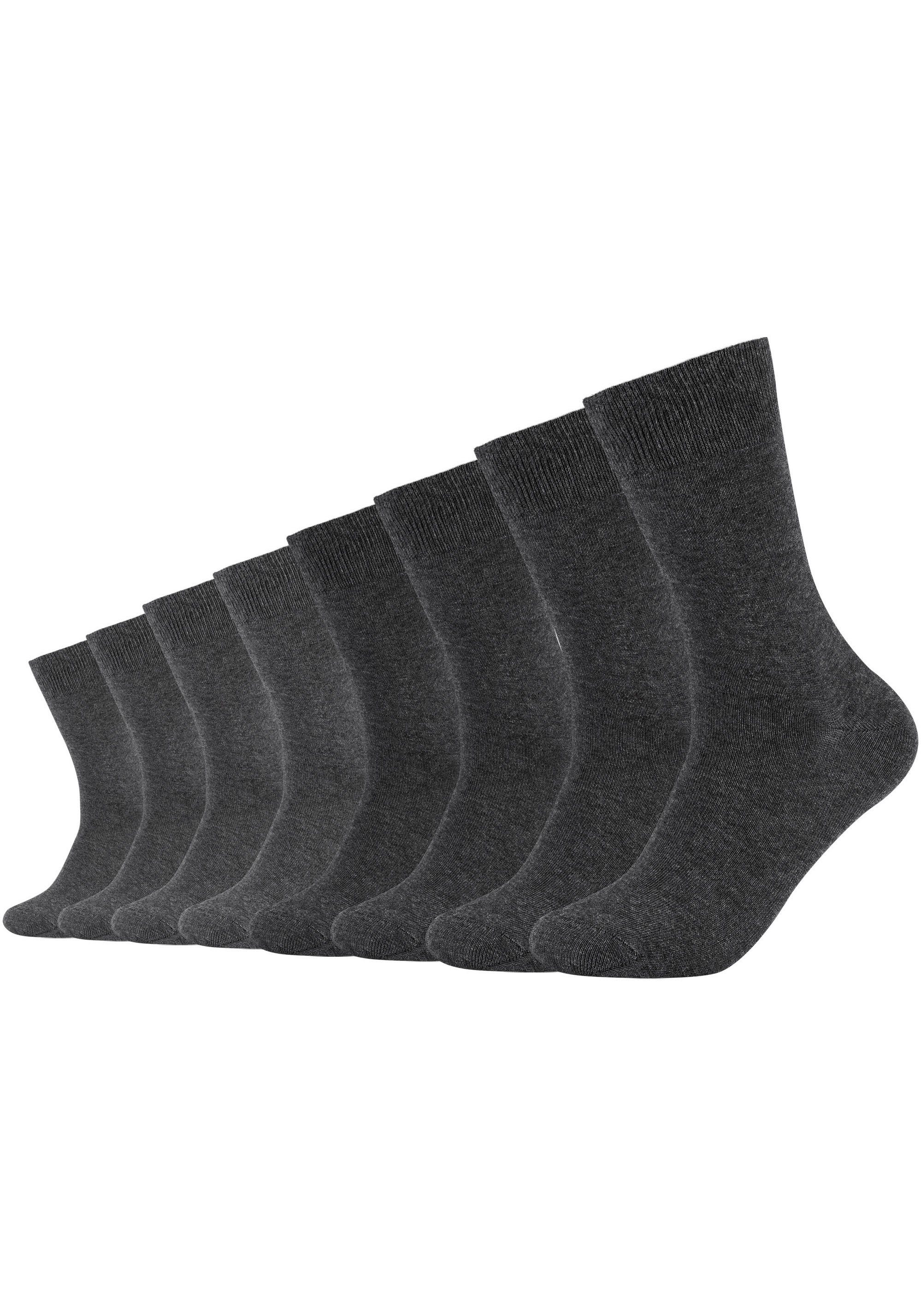 s.Oliver Шкарпетки essentials (8-Paar) mit weichem Bund