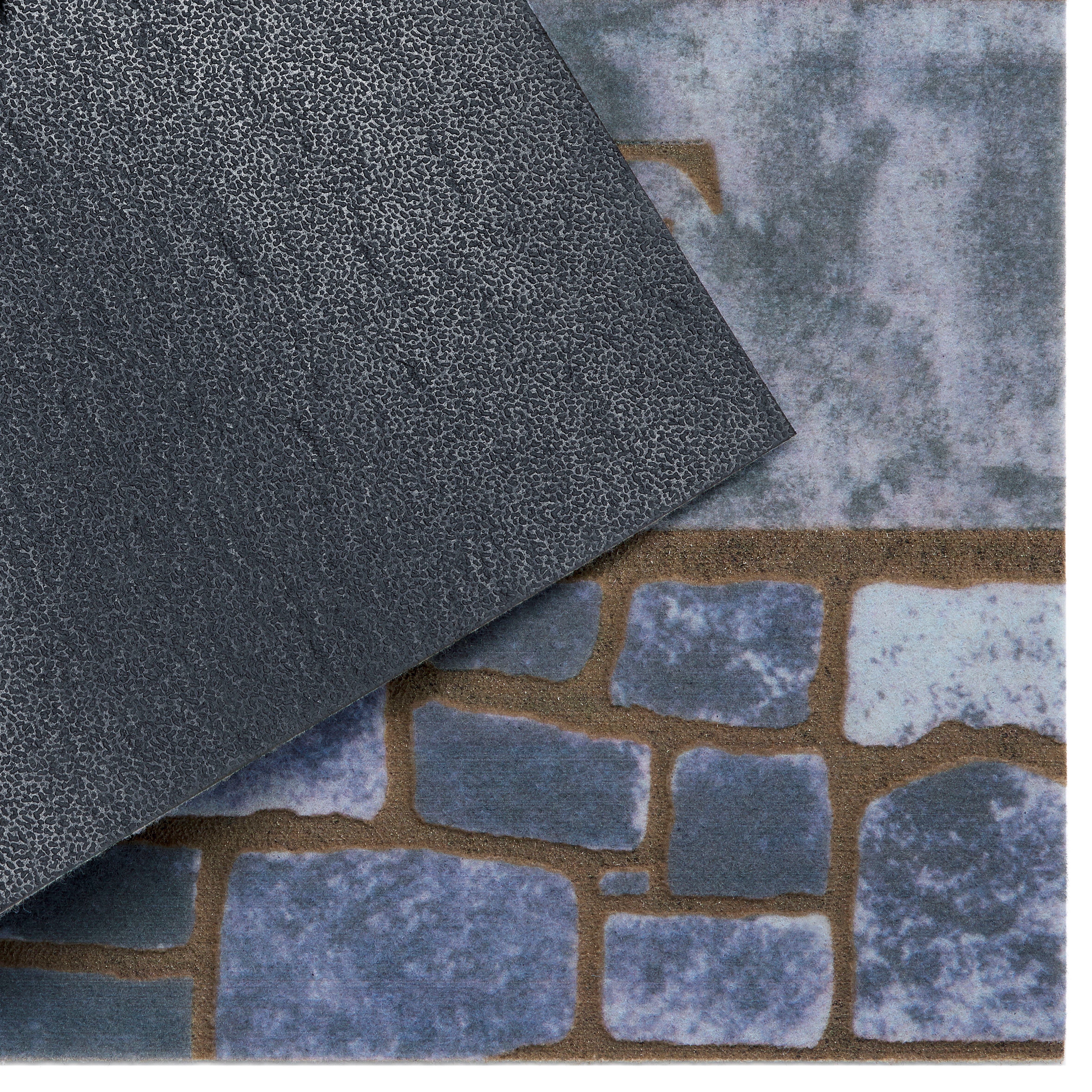 Fußmatte Welcome blue, Home affaire, rechteckig, Höhe: 6 mm, mit Spruch,  Schrift-Design, Rutschfest, Schmutzfang | Flachgewebe-Teppiche