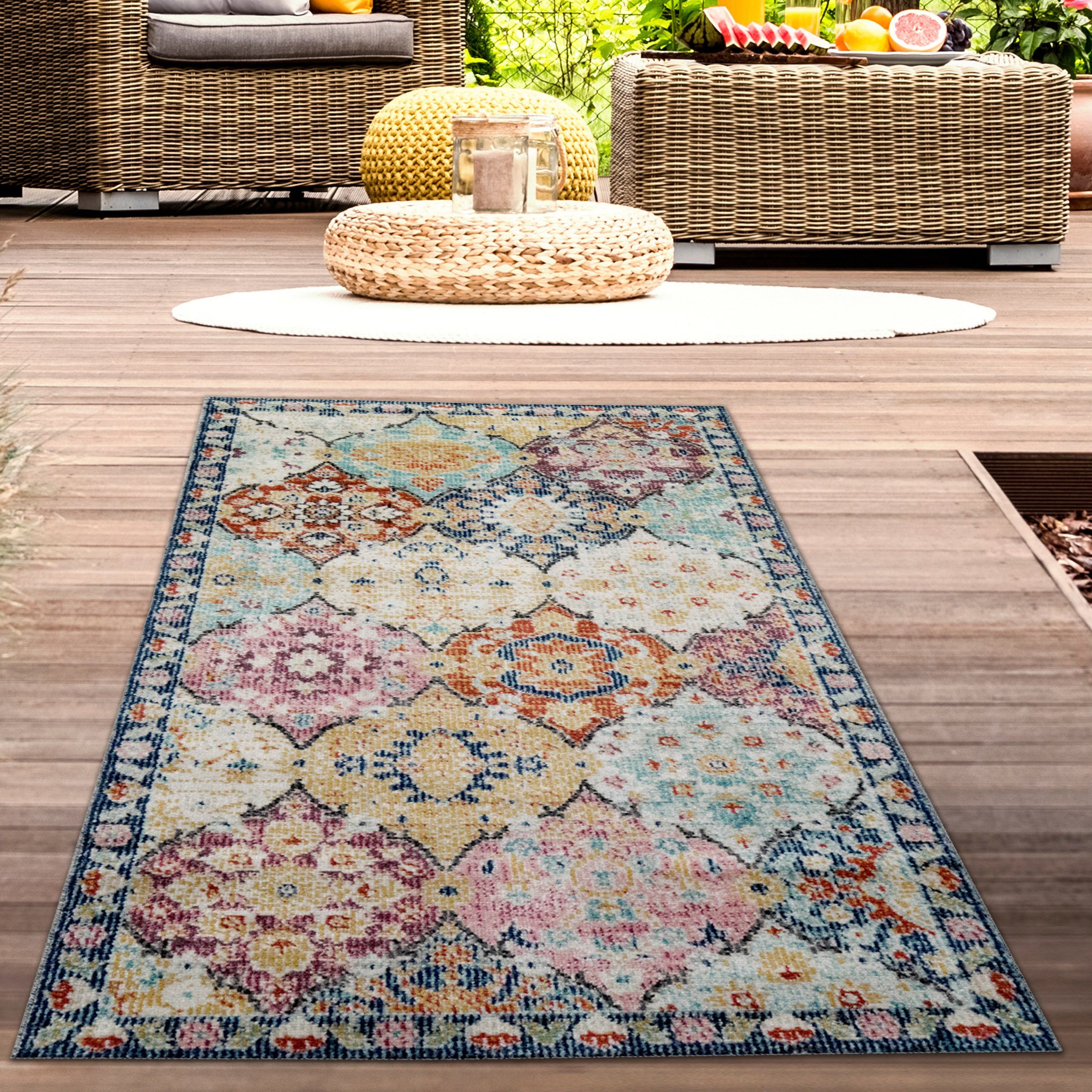 Carpetia Teppich Teppich Outdoor Orientteppich Wohnzimmerteppich Ornamente günstig online kaufen