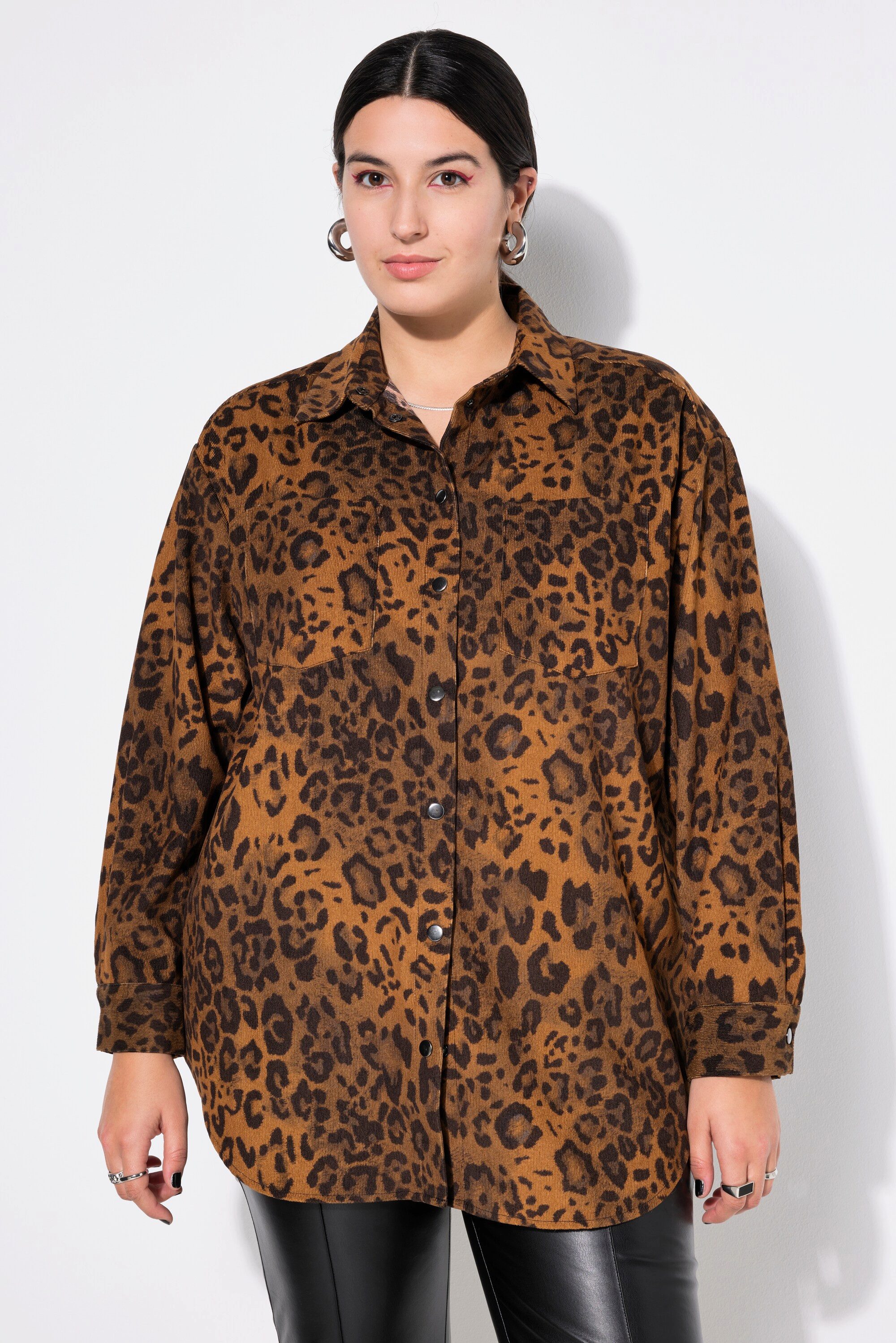 Studio Untold Hemdbluse Cord-Hemd Oversize Shape günstig online kaufen