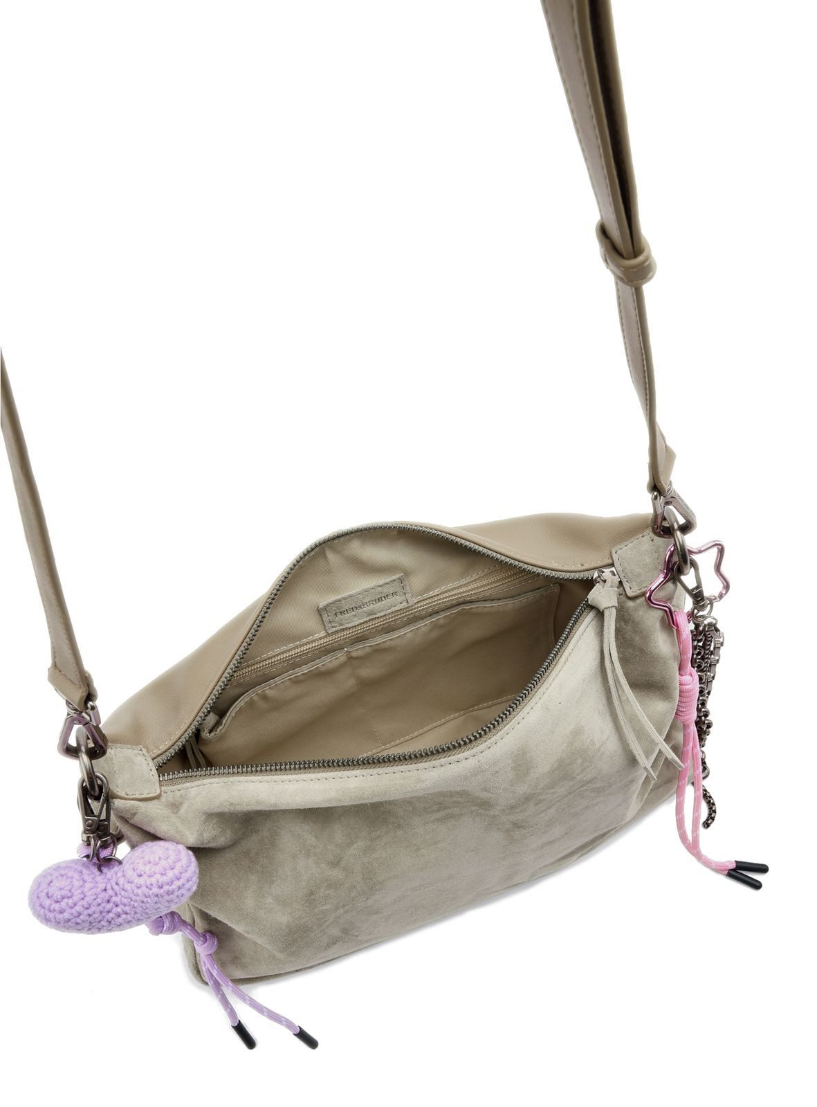 FREDsBRUDER Schultertasche Shoulder Bag, aus echtem Leder