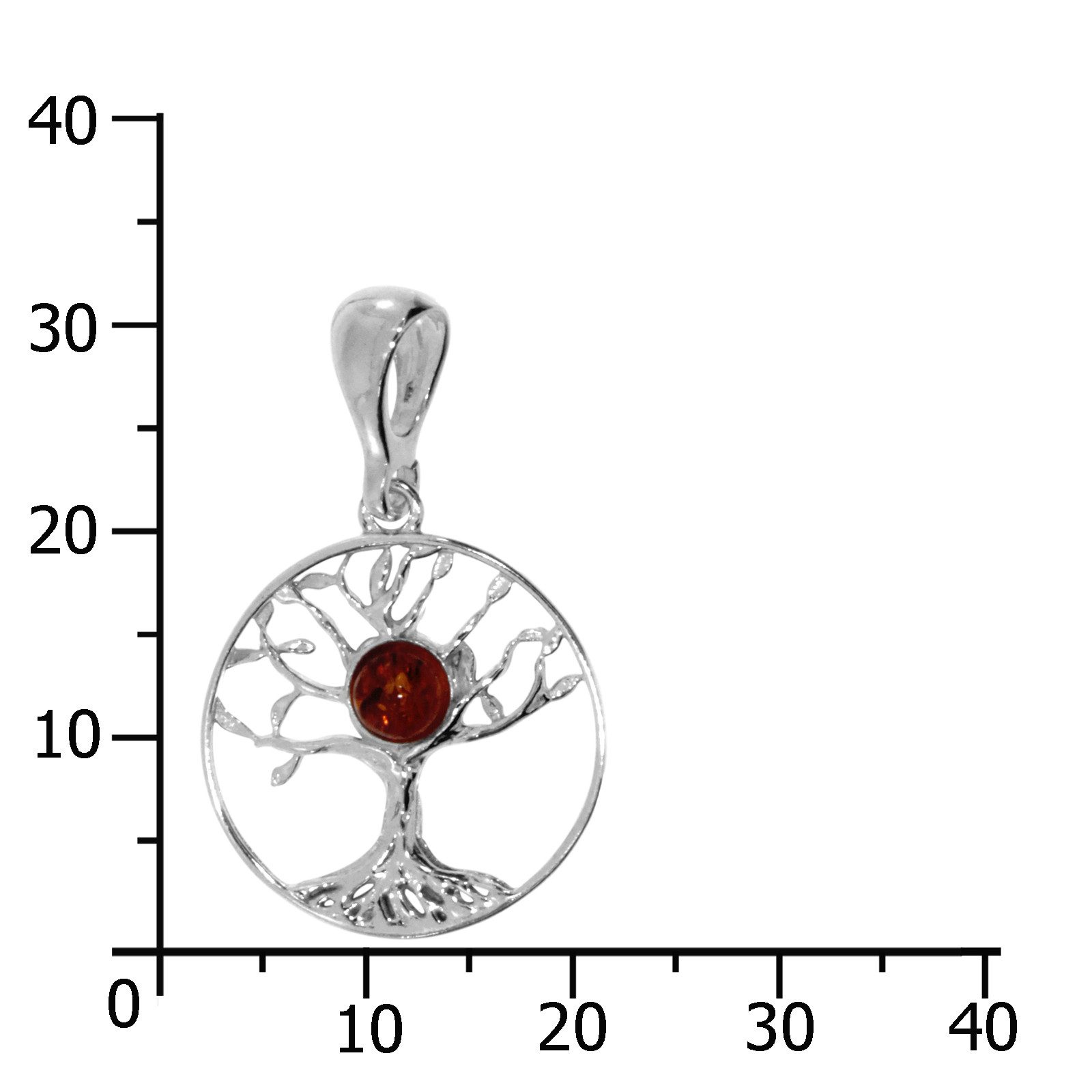 OSTSEE-SCHMUCK Kettenanhänger Ostsee-Schmuck Anhänger Lebensbaum 20 mm (1-t günstig online kaufen
