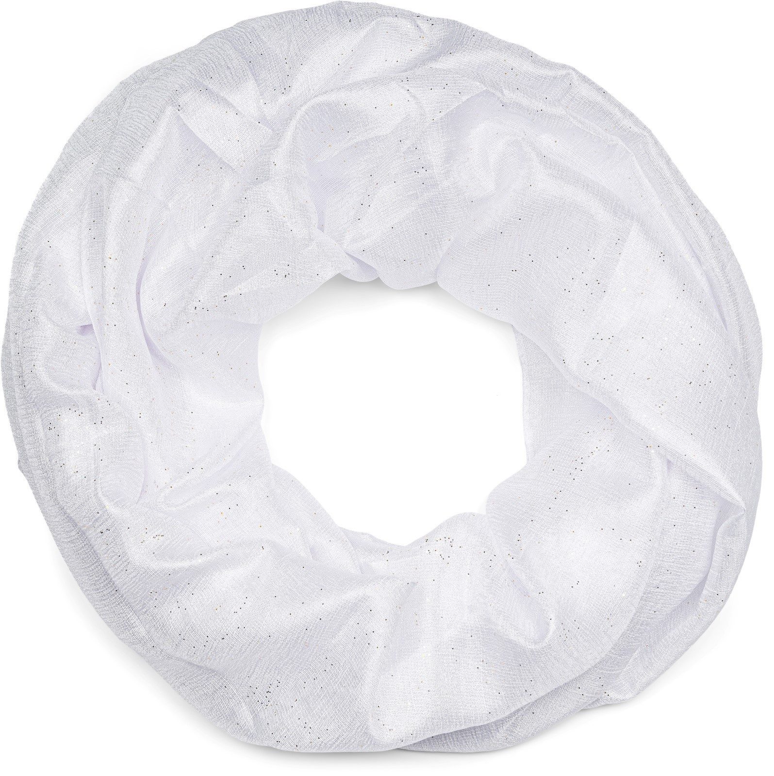 styleBREAKER Loop Seidiger Einfarbiger Loop Glitzer, (1-St)