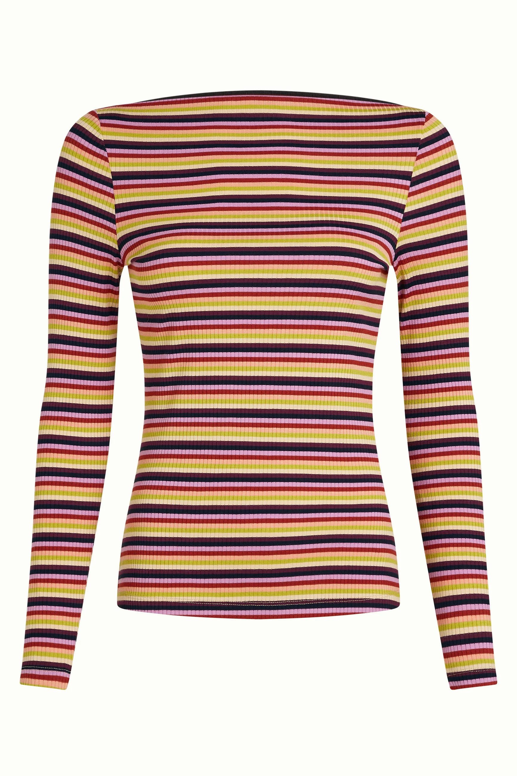 King Louie Langarmshirt Marina Top Josie Stripe