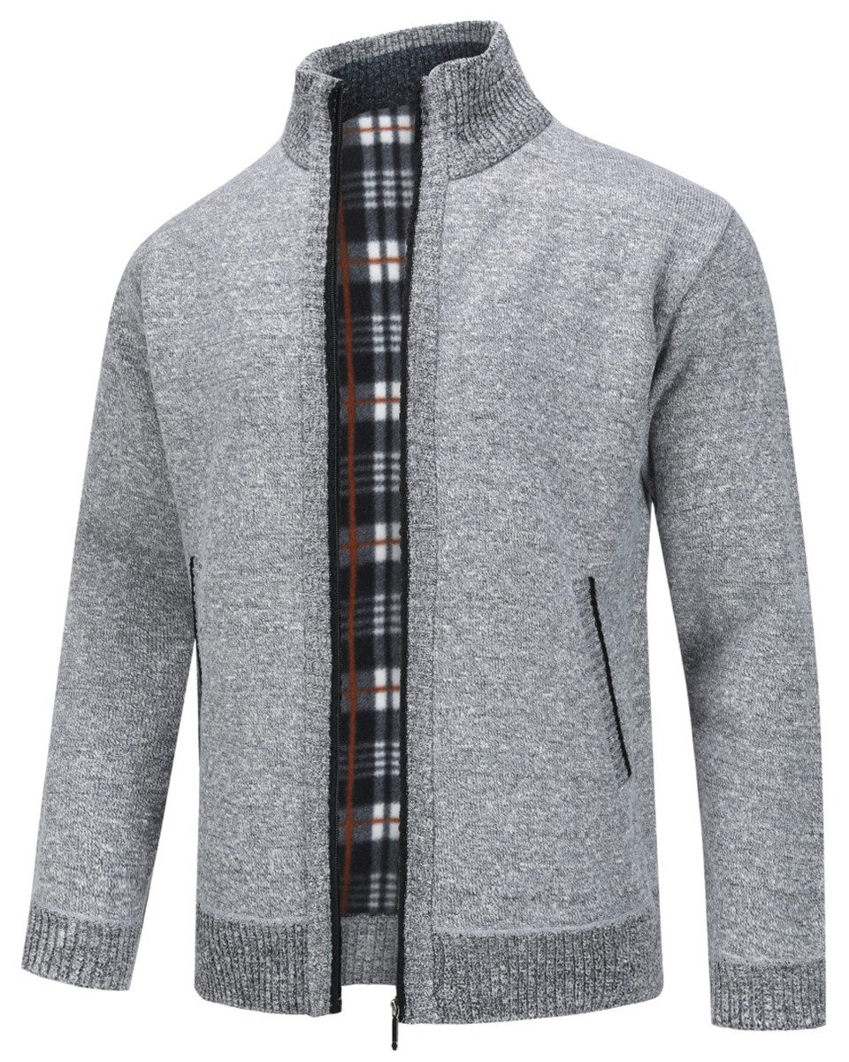 Allthemen Cardigan gefütterte Strickjacke Grobstrick Pullover Warm Übergang günstig online kaufen