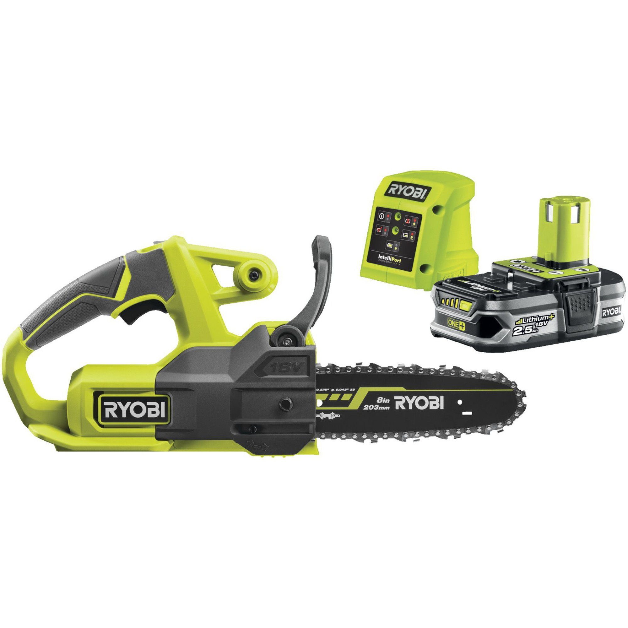 Ryobi Elektro-Kettensäge ONE+ Akku-Kettensäge RY18CS20A-125, 18Volt