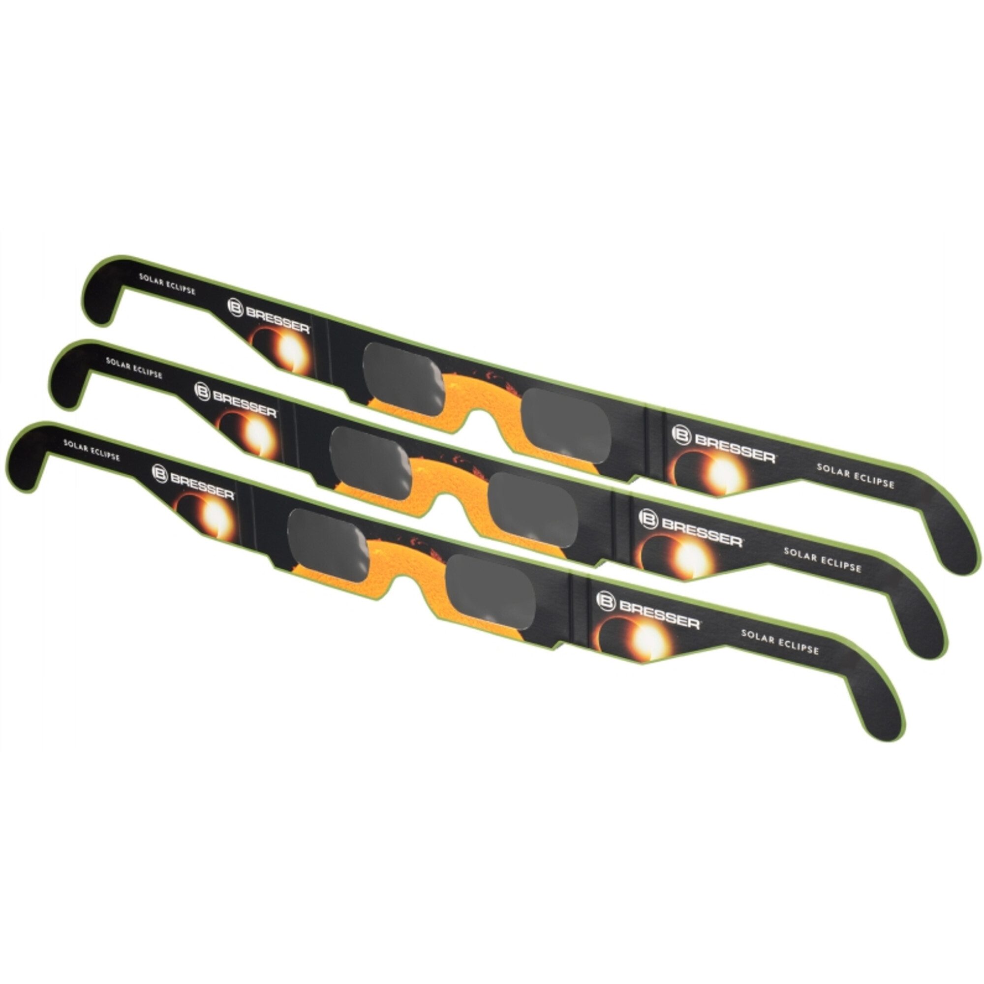 BRESSER Teleskop Bresser Sonnenfinsternis-Brille 3 Stück