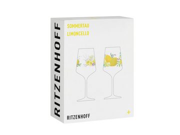 Ritzenhoff Gläser-Set Sommertau Limoncello 2er Set (A.Vasconcelos/C.Kordes) F24 #19 #20, Kristallglas