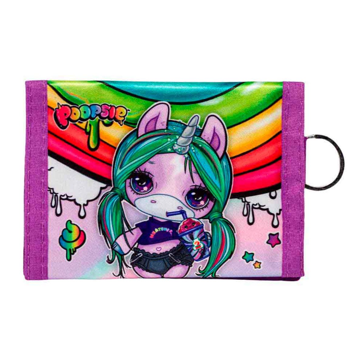 COFI 1453 Geldbörse - Poopsie Rainbow Portemonnaie VL mit Scheinfach Reißverschluss (1-tlg)