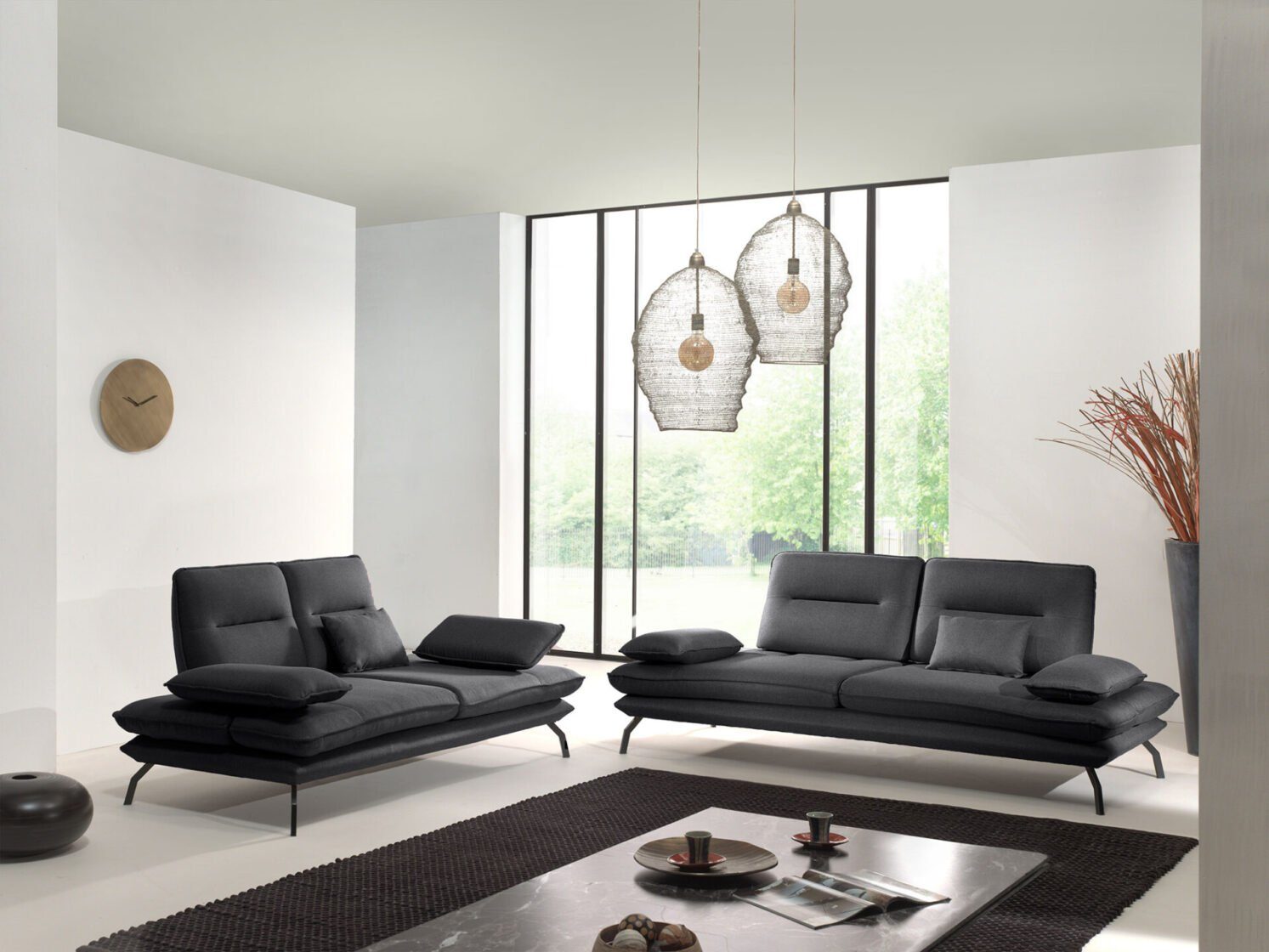 Möbeldreams Sofa Sofa-Set Figo / Verstellbare Arm und Rückenlehne