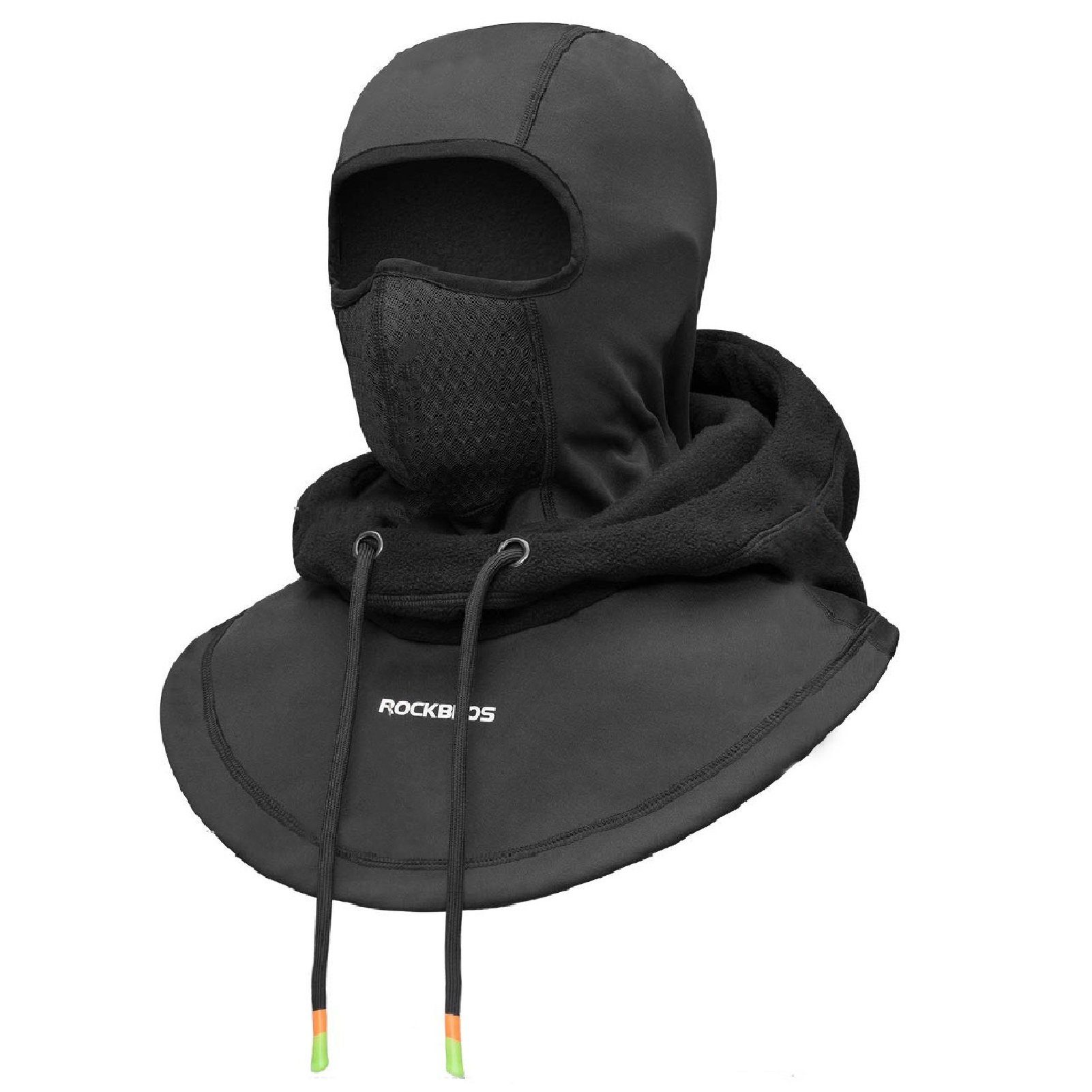 Gesichtshaube Winddicht ROCKBROS Radfahren Mütze Skifahren) Fahrradhelm Bike wasserfest Sport schwarz-nicht Herren/Damen Warm Halswärmer Sturmhaube Cap Wintermütze (Balaclava für