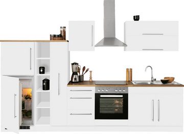 Kochstation Küchenzeile KS-Samos, mit E-Geräten, Breite 330 cm