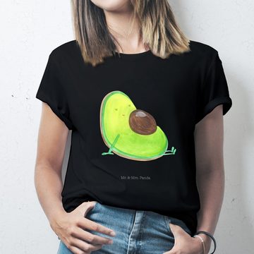 Mr. & Mrs. Panda T-Shirt Avocado schwanger - Schwarz - Geschenk, Junggesellenabschied, Veggie, (1-tlg)